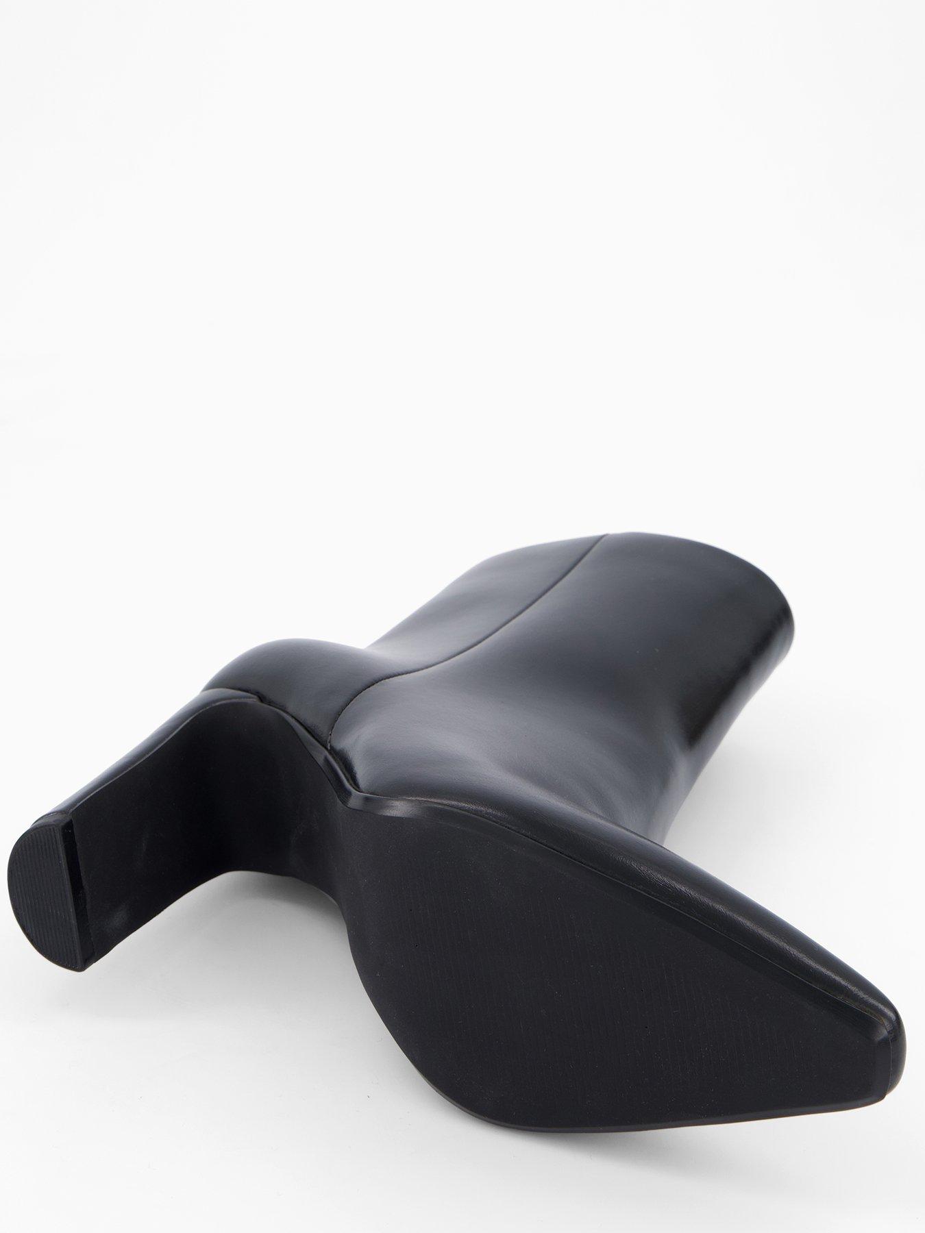  image of the-very-collection-heeled-boots-black