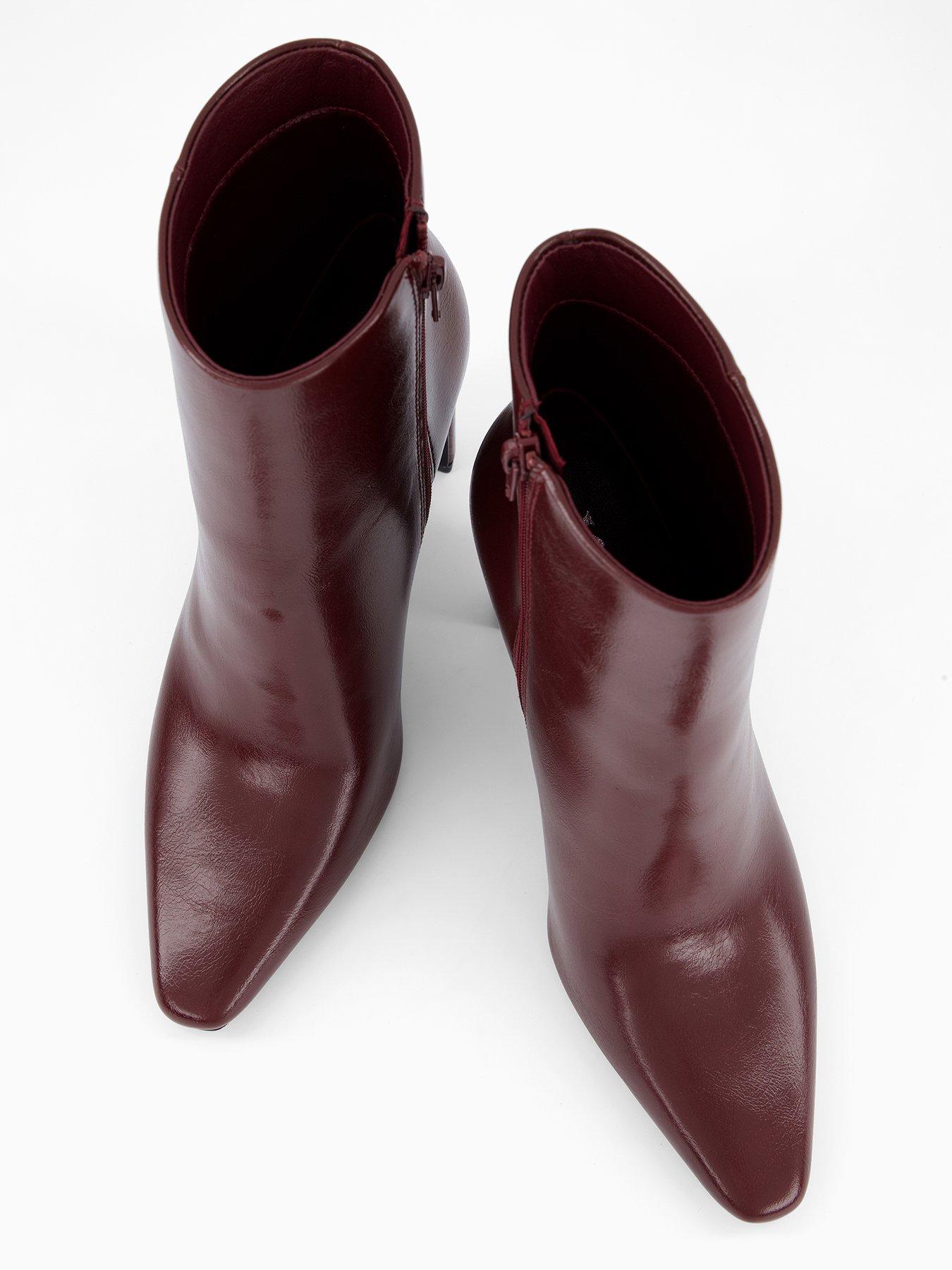 Image 4 of 6 of The Very Collection Heeled Boot With Buckle - Red