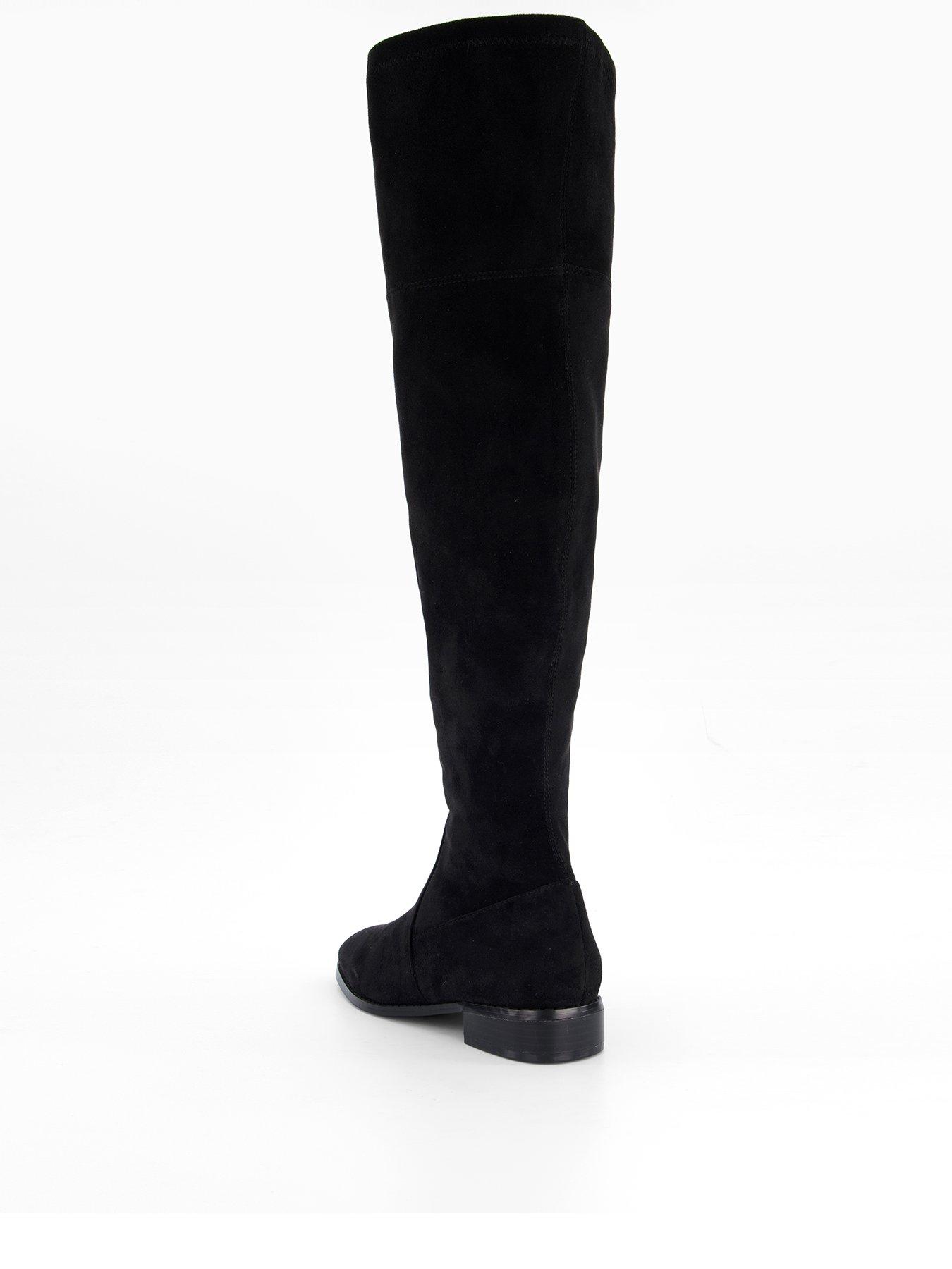  image of the-very-collection-over-knee-almond-toe-boot-black
