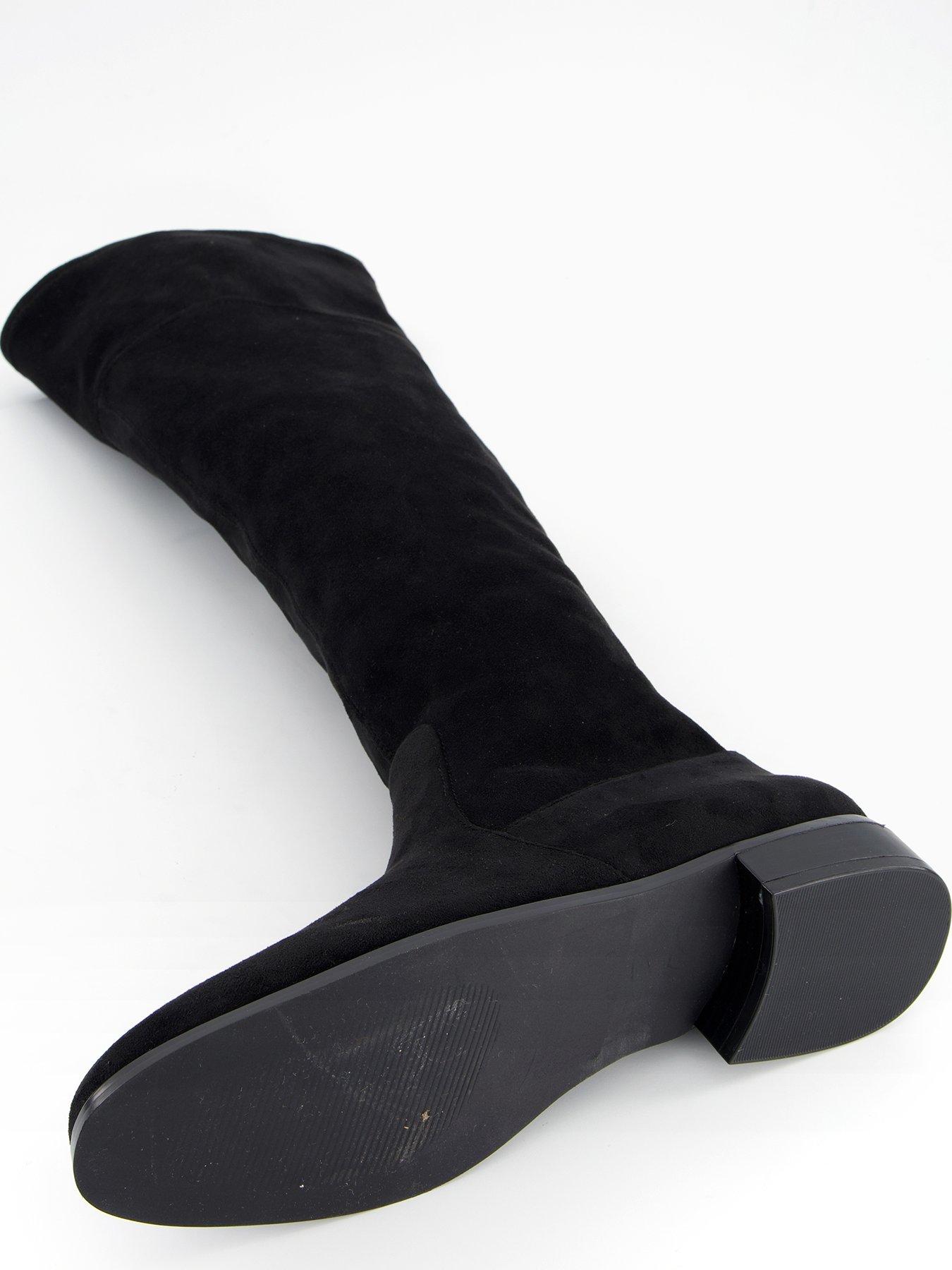  image of the-very-collection-over-knee-almond-toe-boot-black
