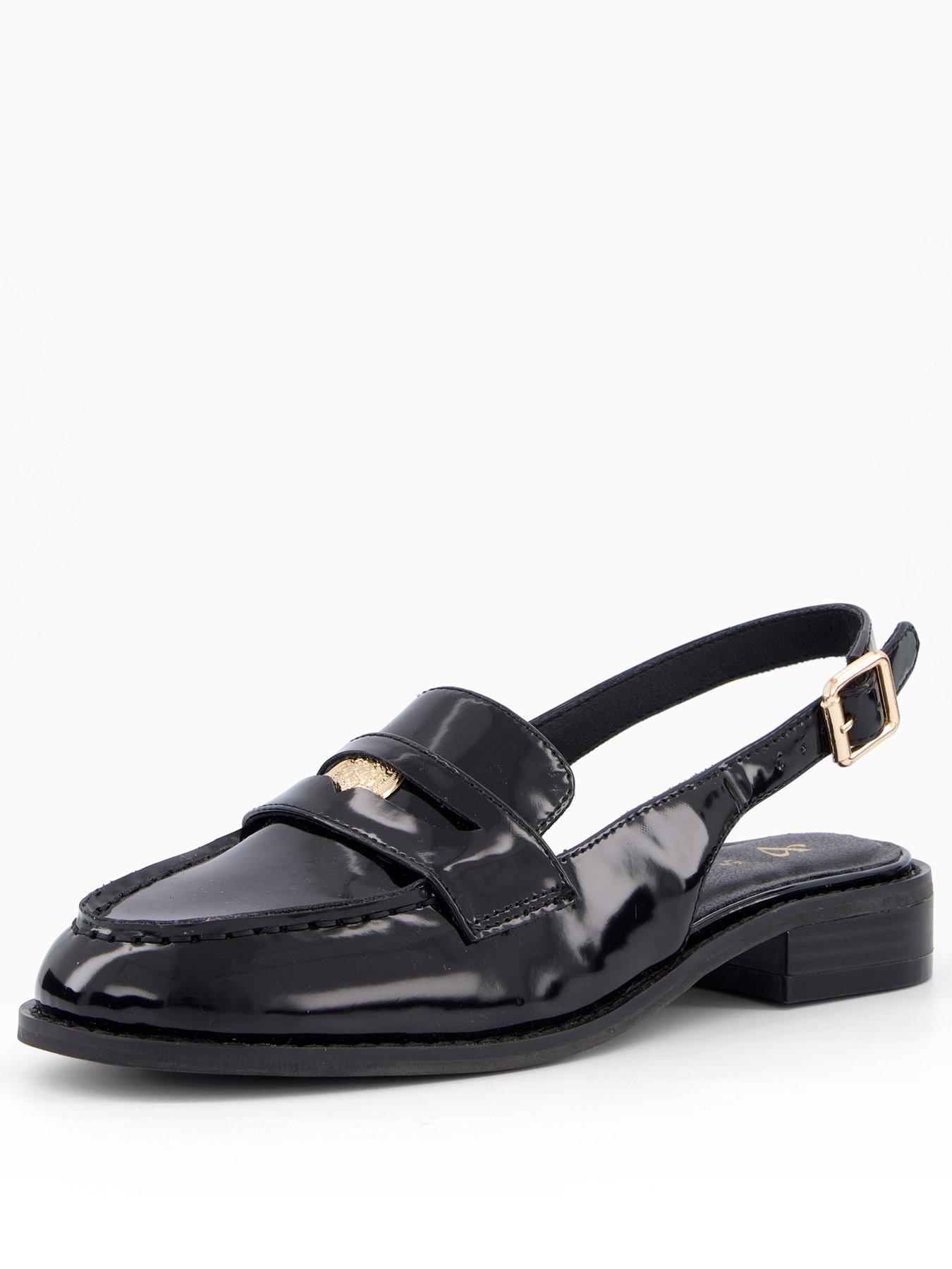 Image 2 of 7 of The Very Collection Sling Back Loafer - Black