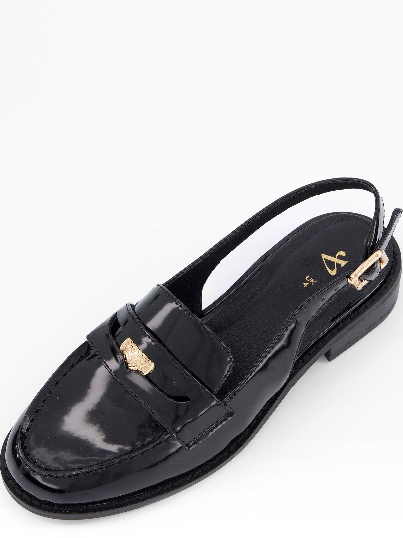 Image 4 of 7 of The Very Collection Sling Back Loafer - Black