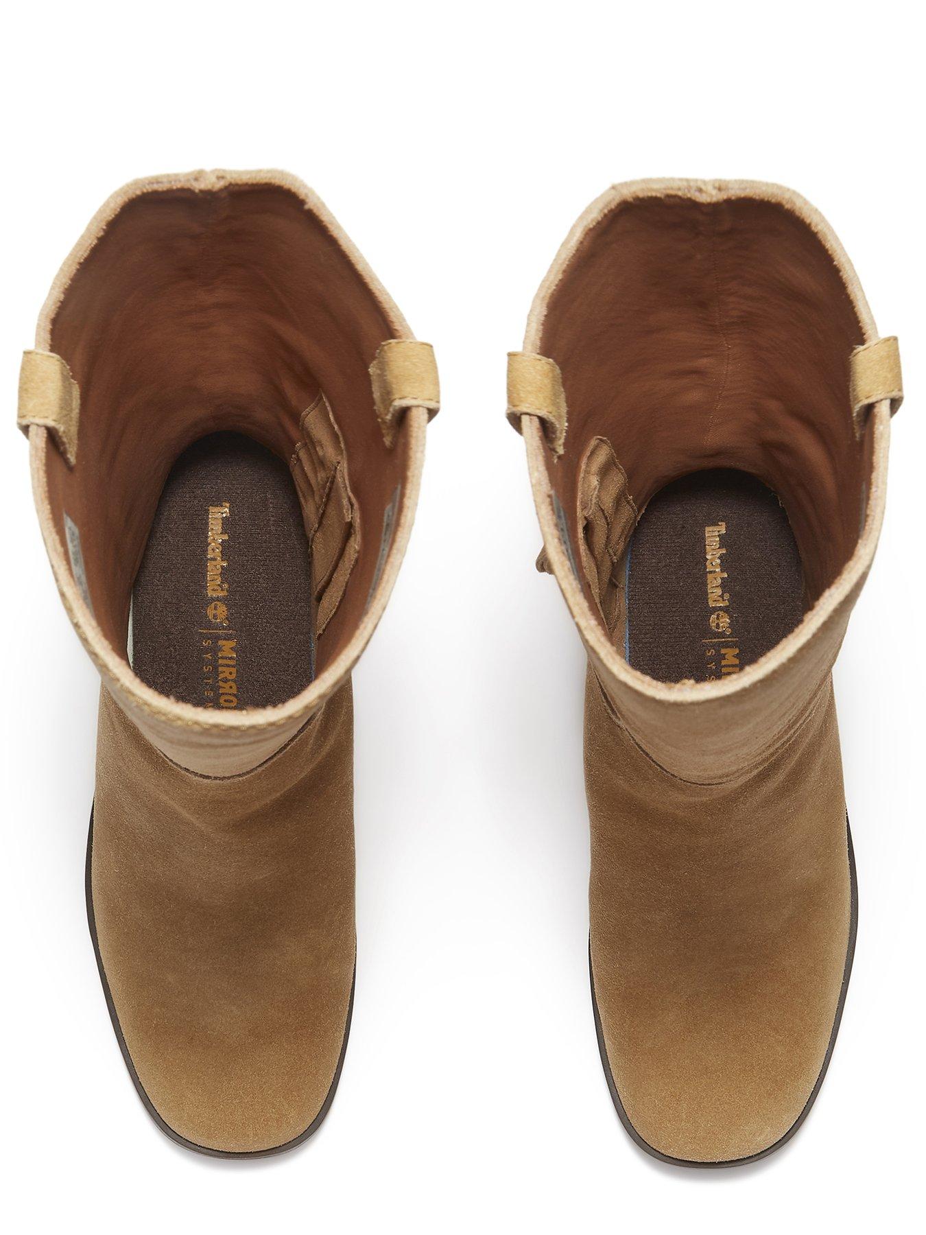  image of timberland-bellevaux-knee-high-suede-heeled-boot-medium-brown