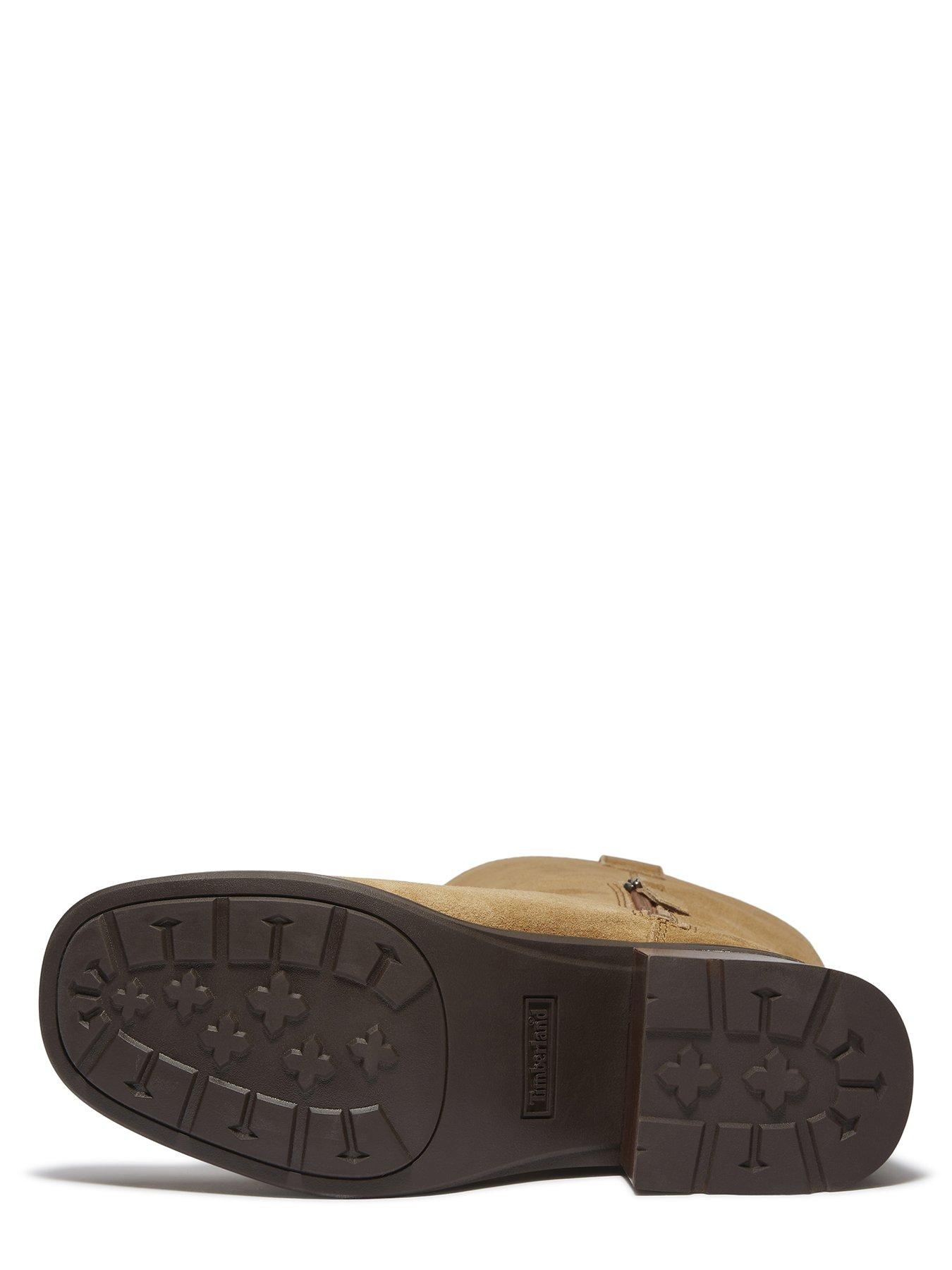  image of timberland-bellevaux-knee-high-suede-heeled-boot-medium-brown