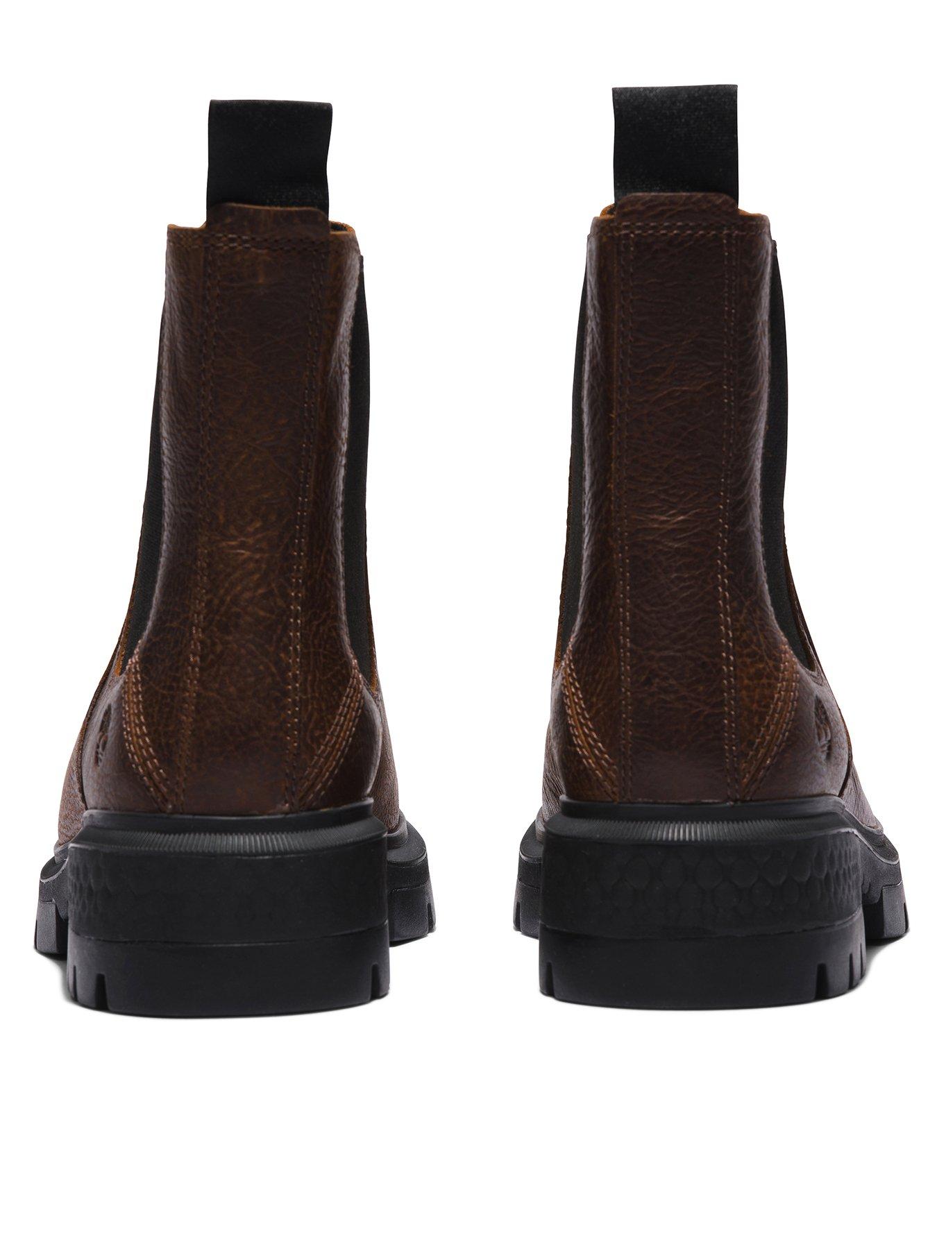  image of timberland-cortina-valley-mid-chelsea-boot-dark-brown