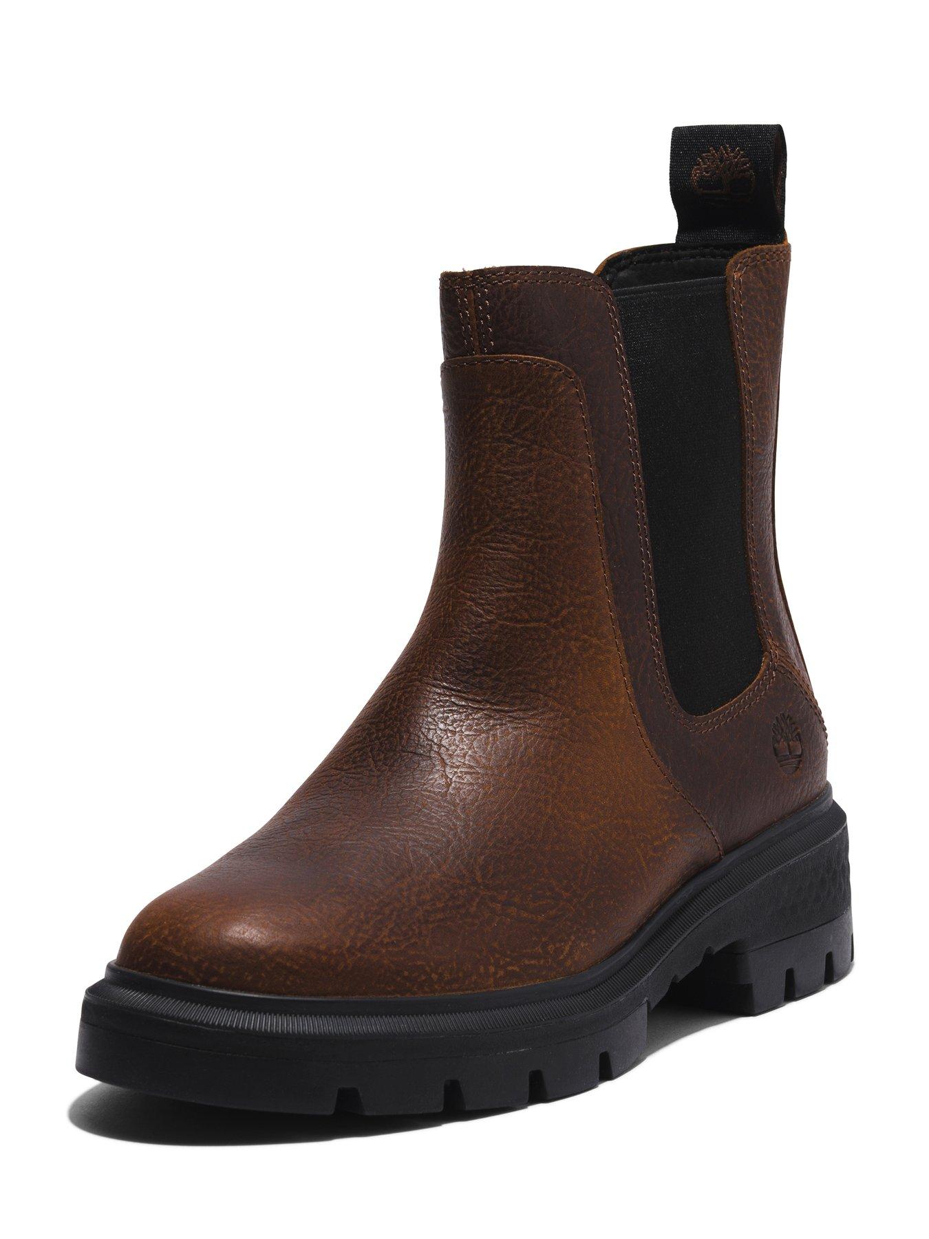  image of timberland-cortina-valley-mid-chelsea-boot-dark-brown