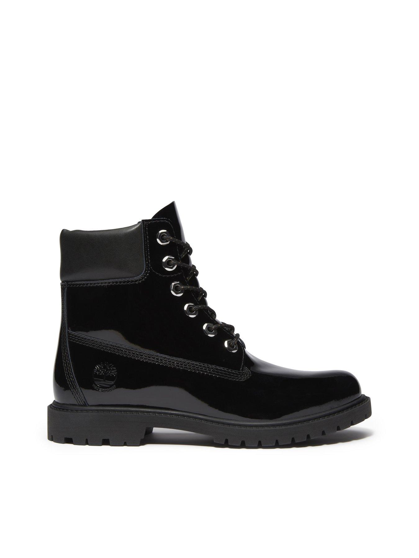 Image 7 of 7 of Timberland Premium 6 In Lace Waterproof Boot Patent Leather - Black