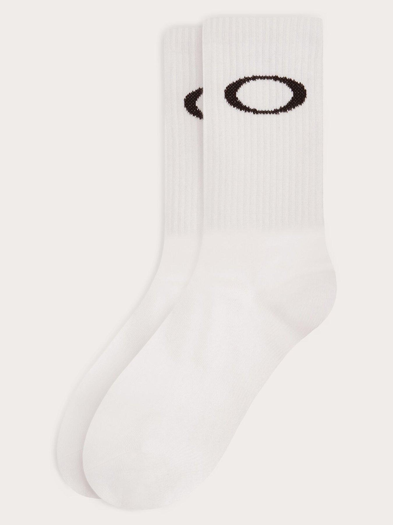 Image 2 of 4 of Oakley Mens Ellipse Crew Socks (3 Pack)- White
