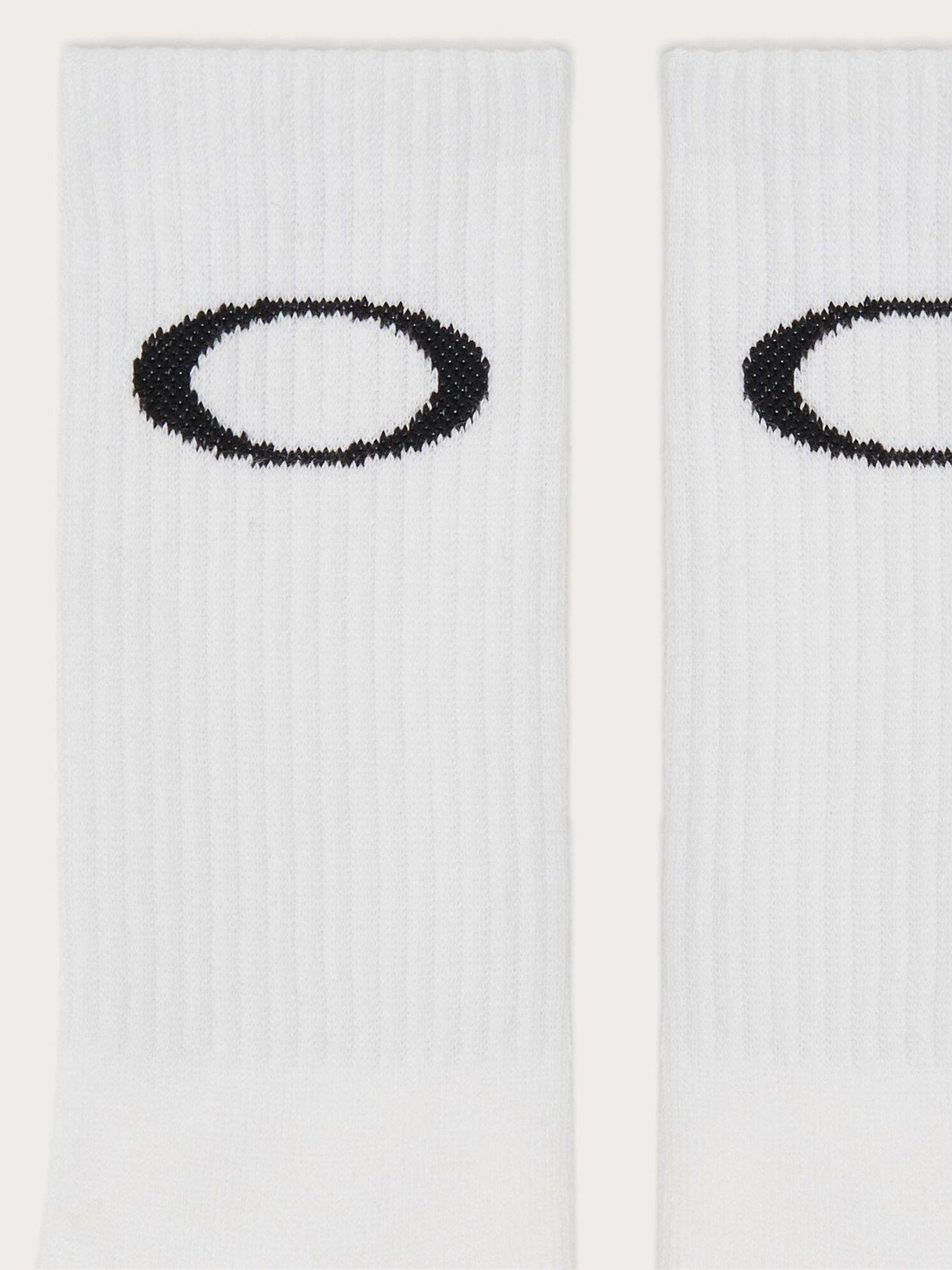 Image 4 of 4 of Oakley Mens Ellipse Crew Socks (3 Pack)- White