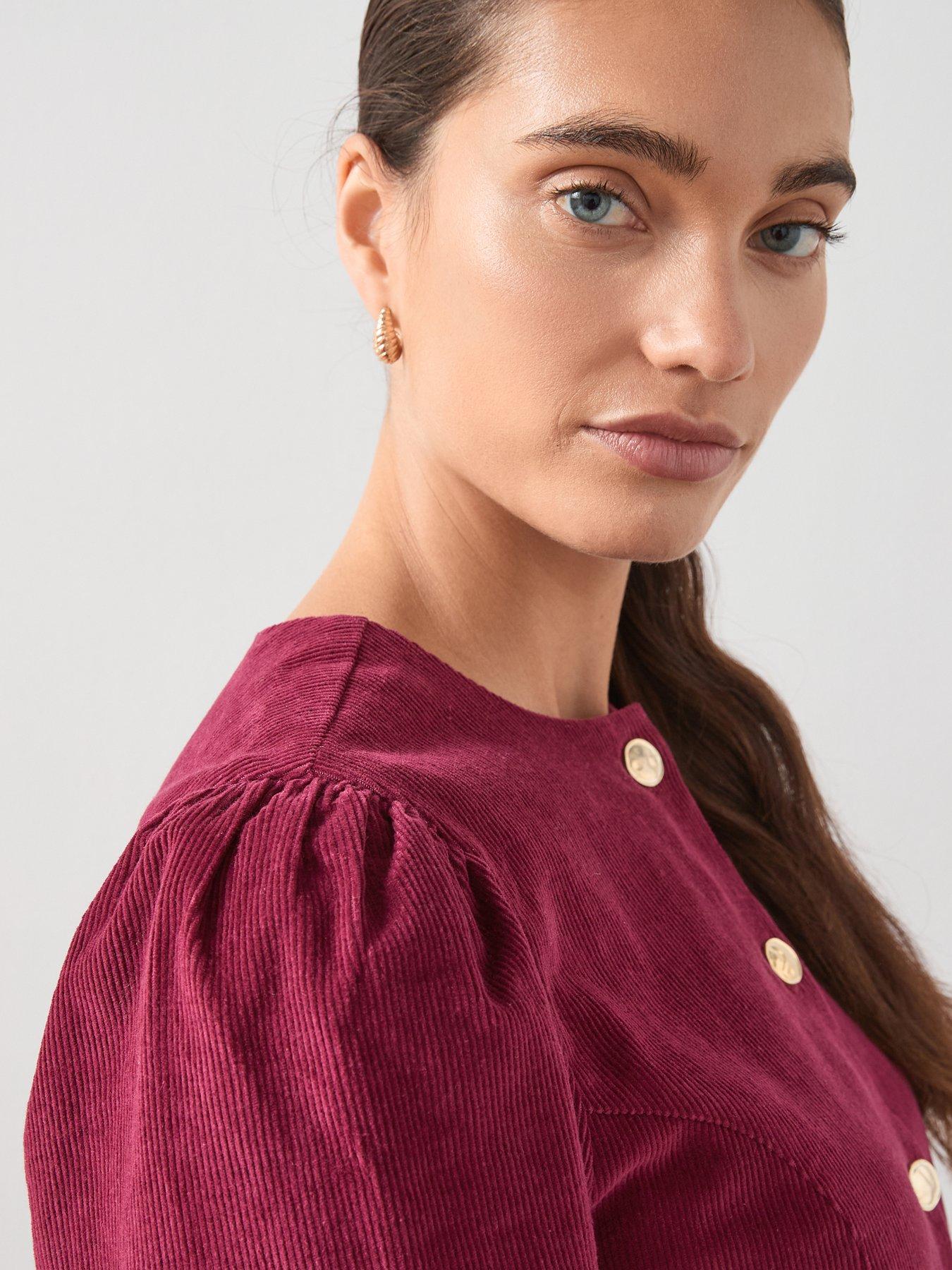 Image 4 of 6 of The Very Collection Cord Jacket - Prune