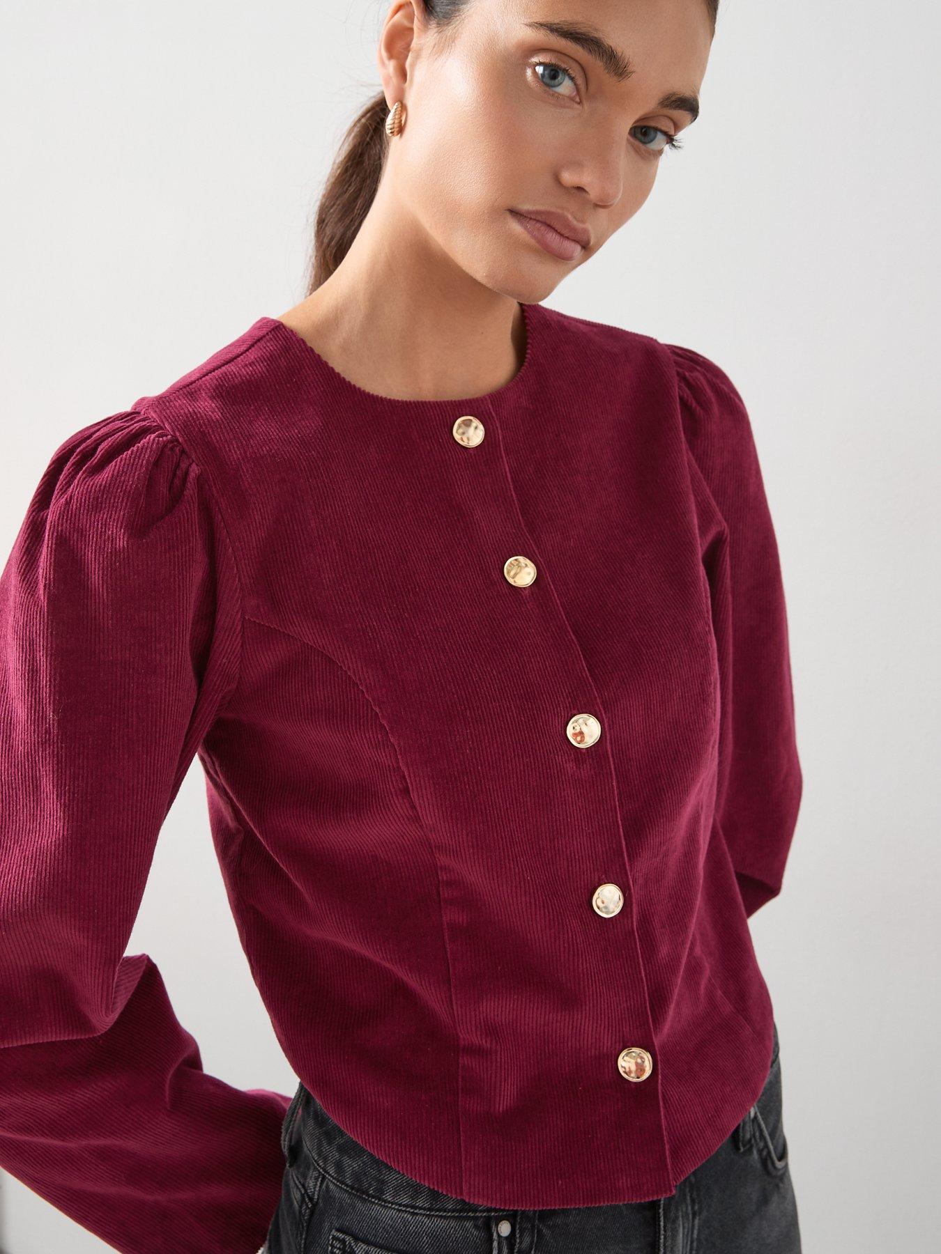 Image 5 of 6 of The Very Collection Cord Jacket - Prune