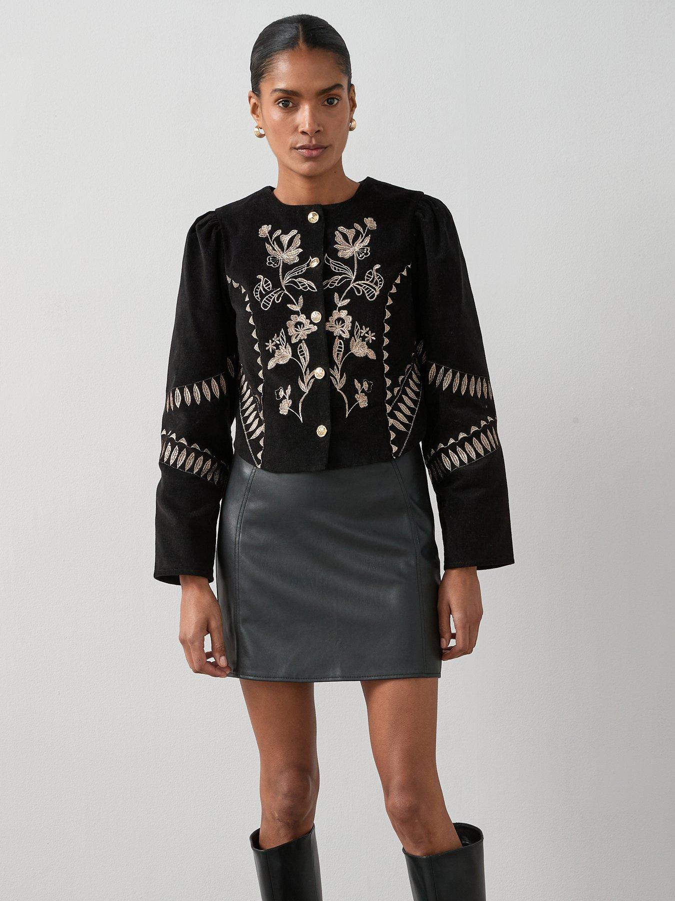 undefined Embroidered Cord Jacket