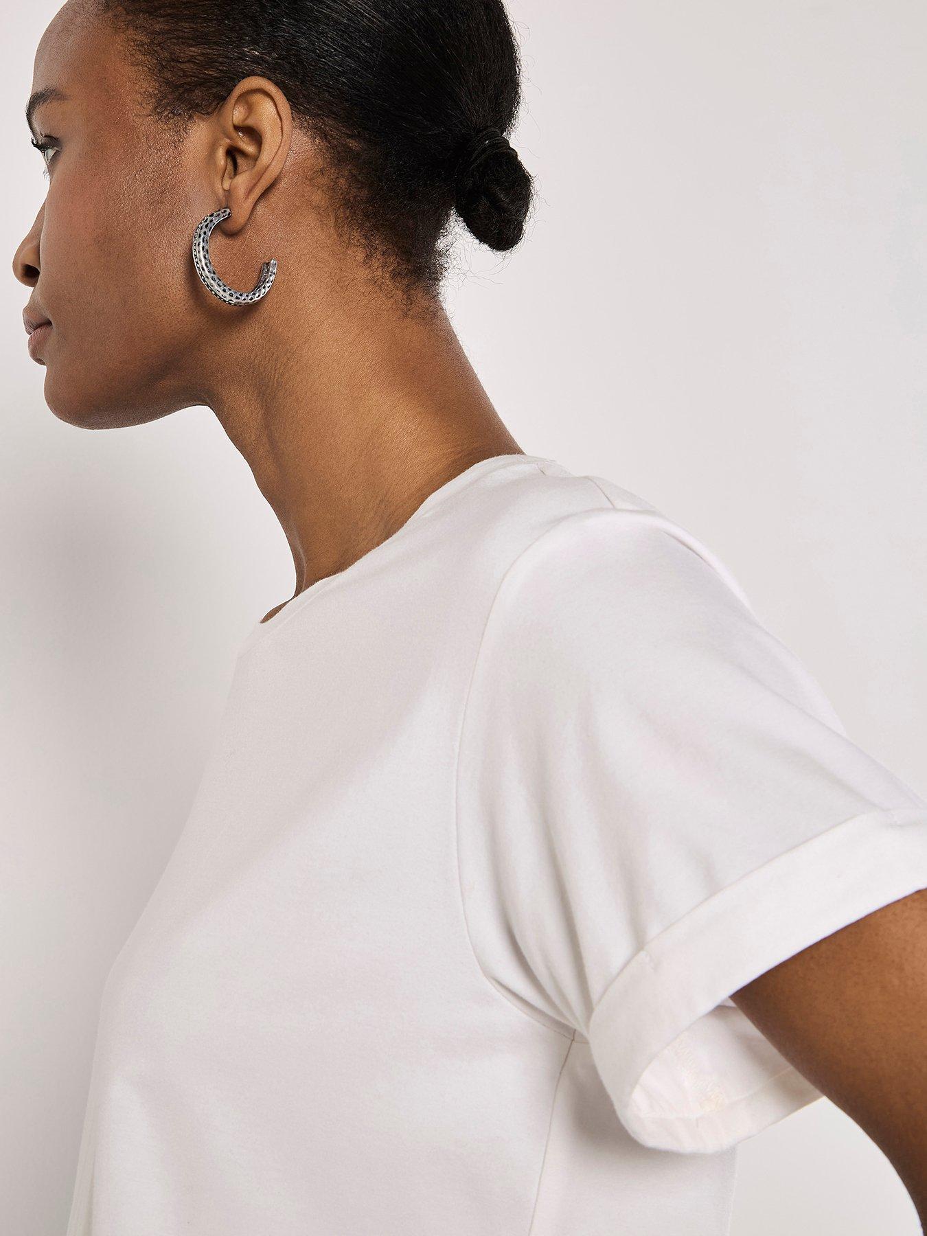  image of apricot-basic-modal-tee