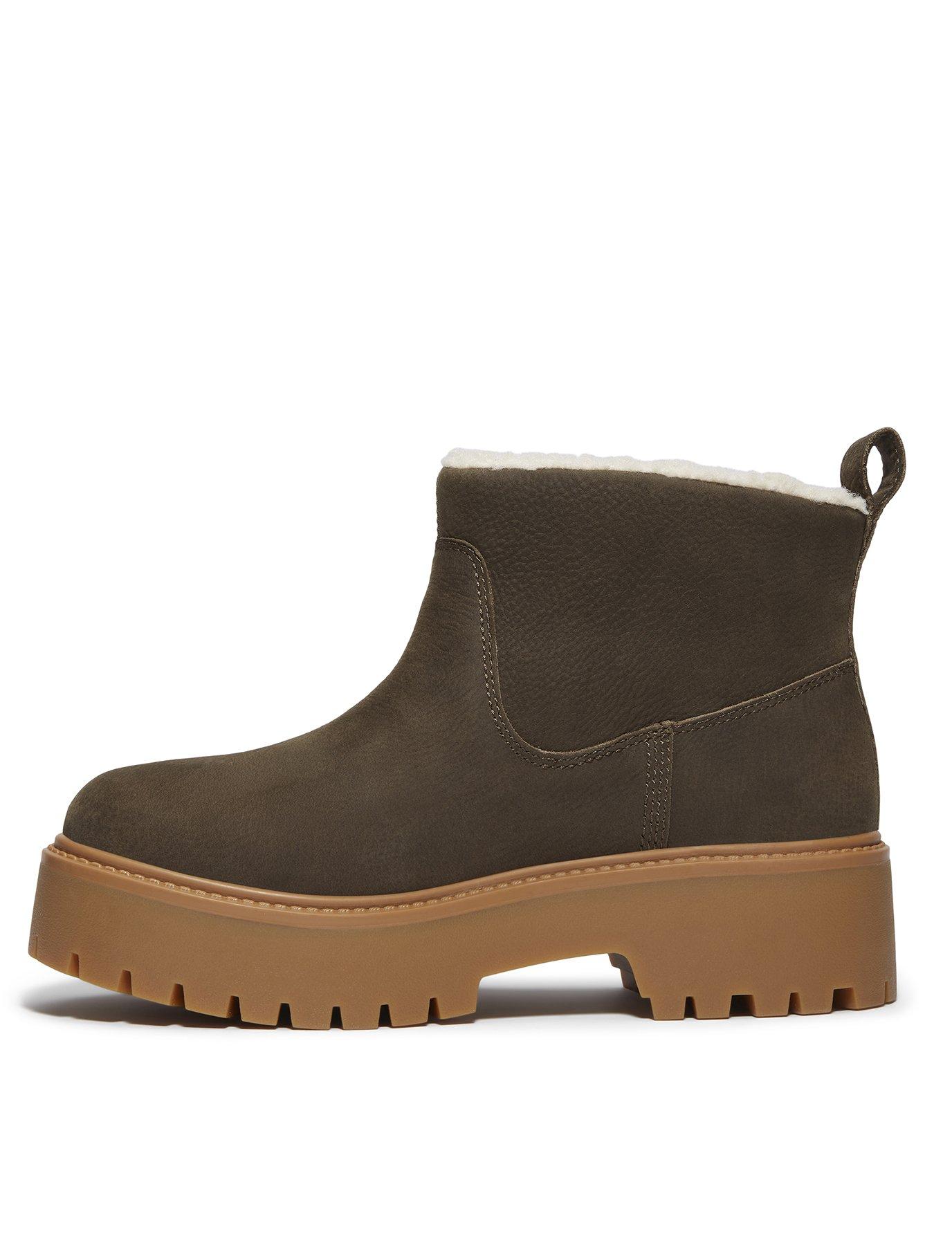 Timberland Stone Street Mid Warm Lined Boot Full Grain - Dark Brown