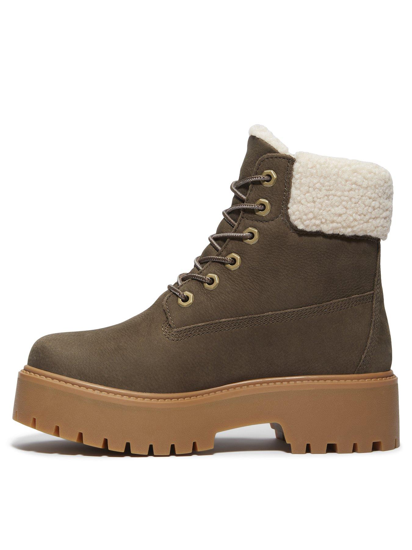 Timberland Stone Street Mid Warm Waterproof Boot Full Grain - Dark Brown