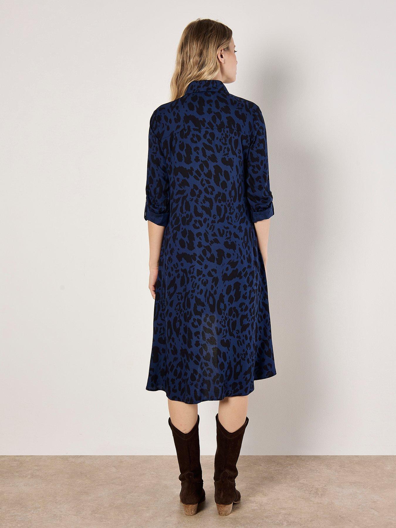  image of apricot-cheetah-oversize-shirt-dress