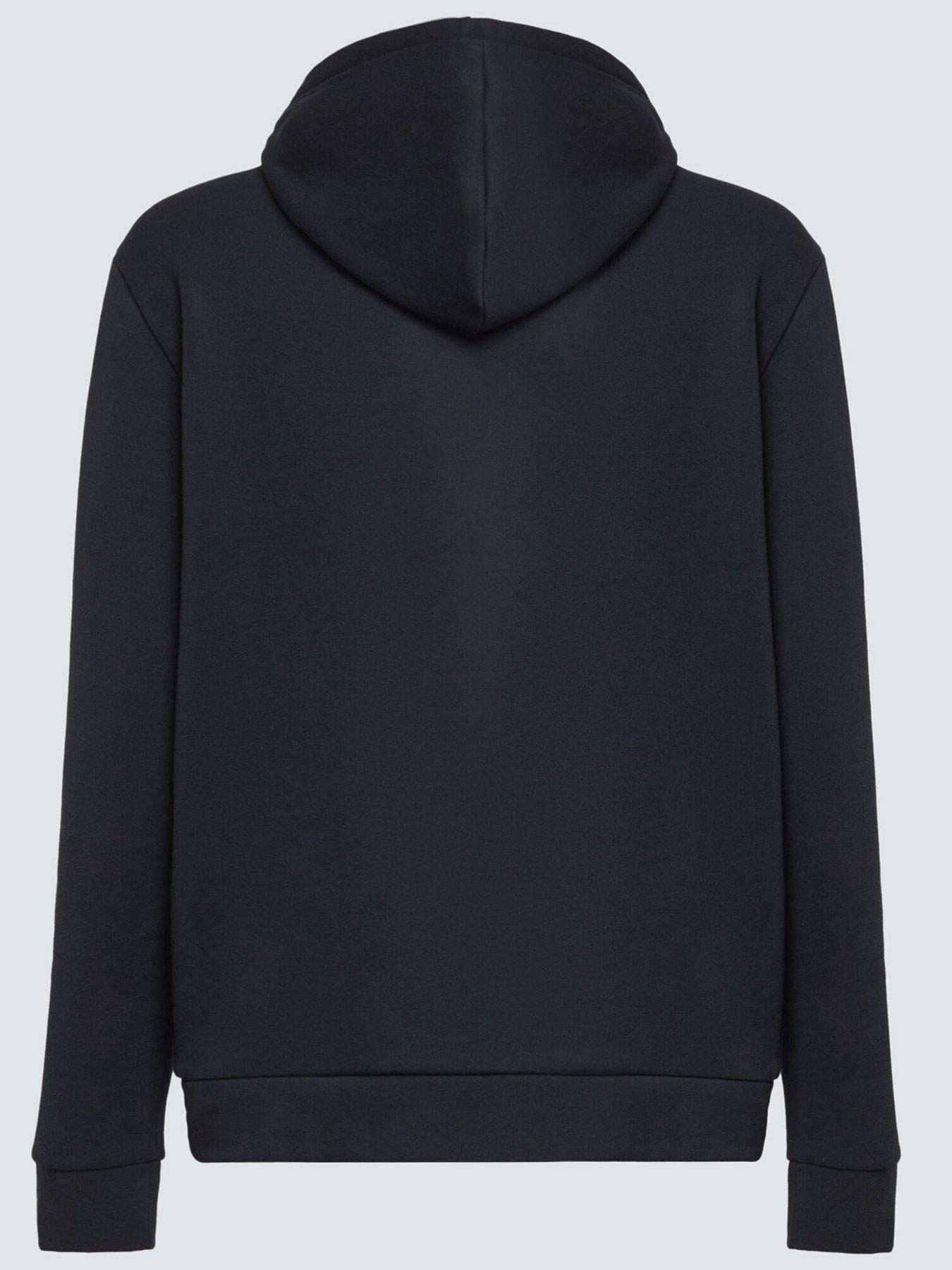  image of oakley-mens-bark-full-zip-hoodie-20-black