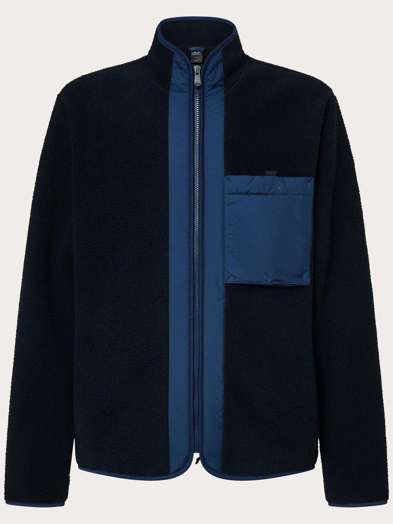  image of oakley-mens-off-slope-mountain-fire-sherpa-fleece-blue