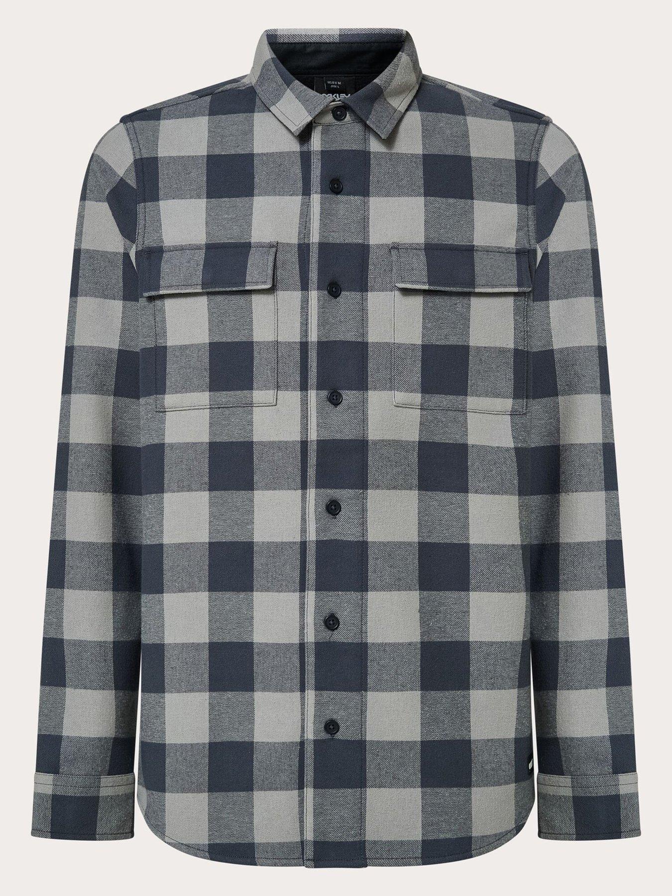 oakley-mens-bear-cosy-flannel-shirt-black