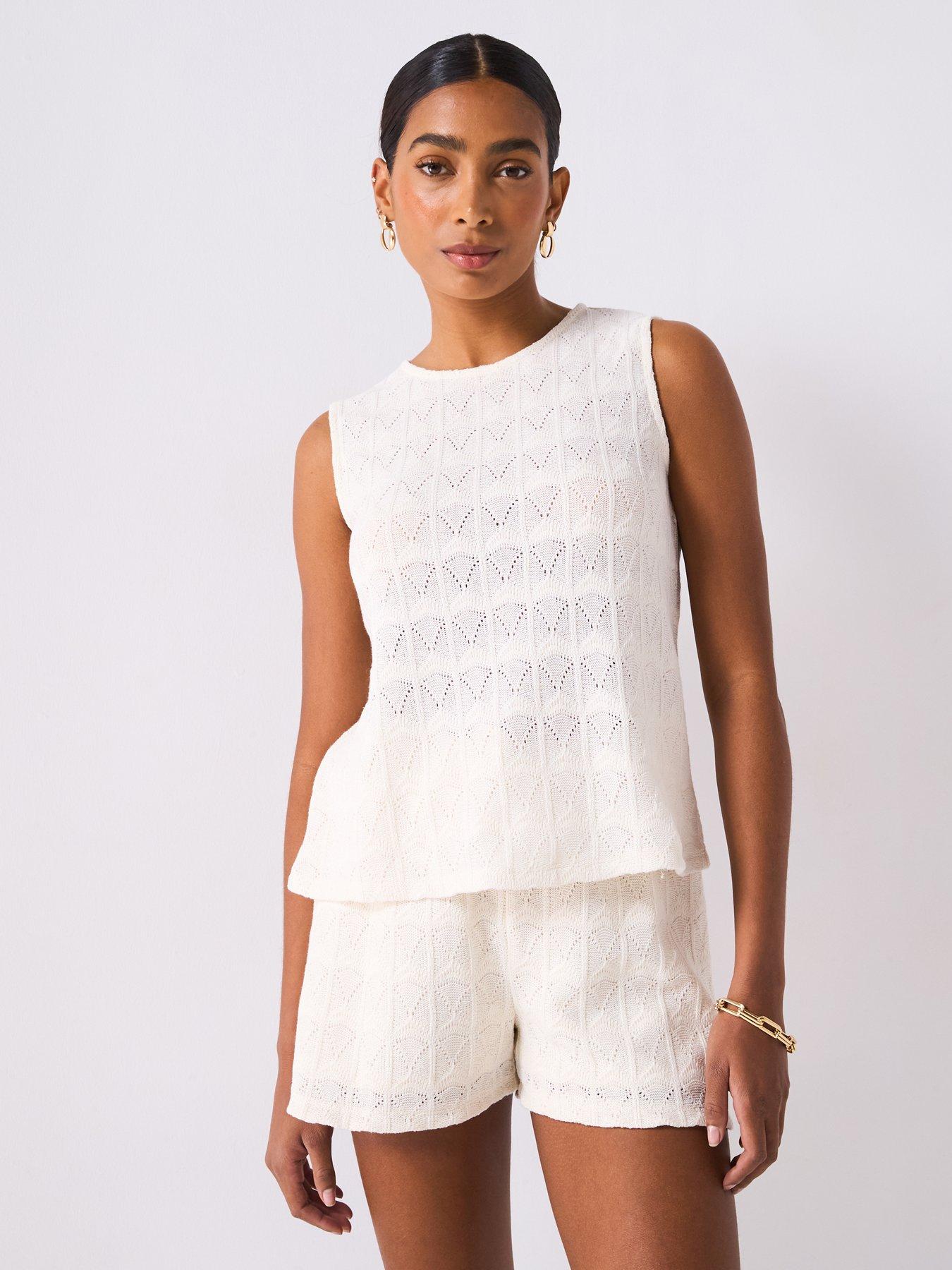 undefined Crochet Knit Vest