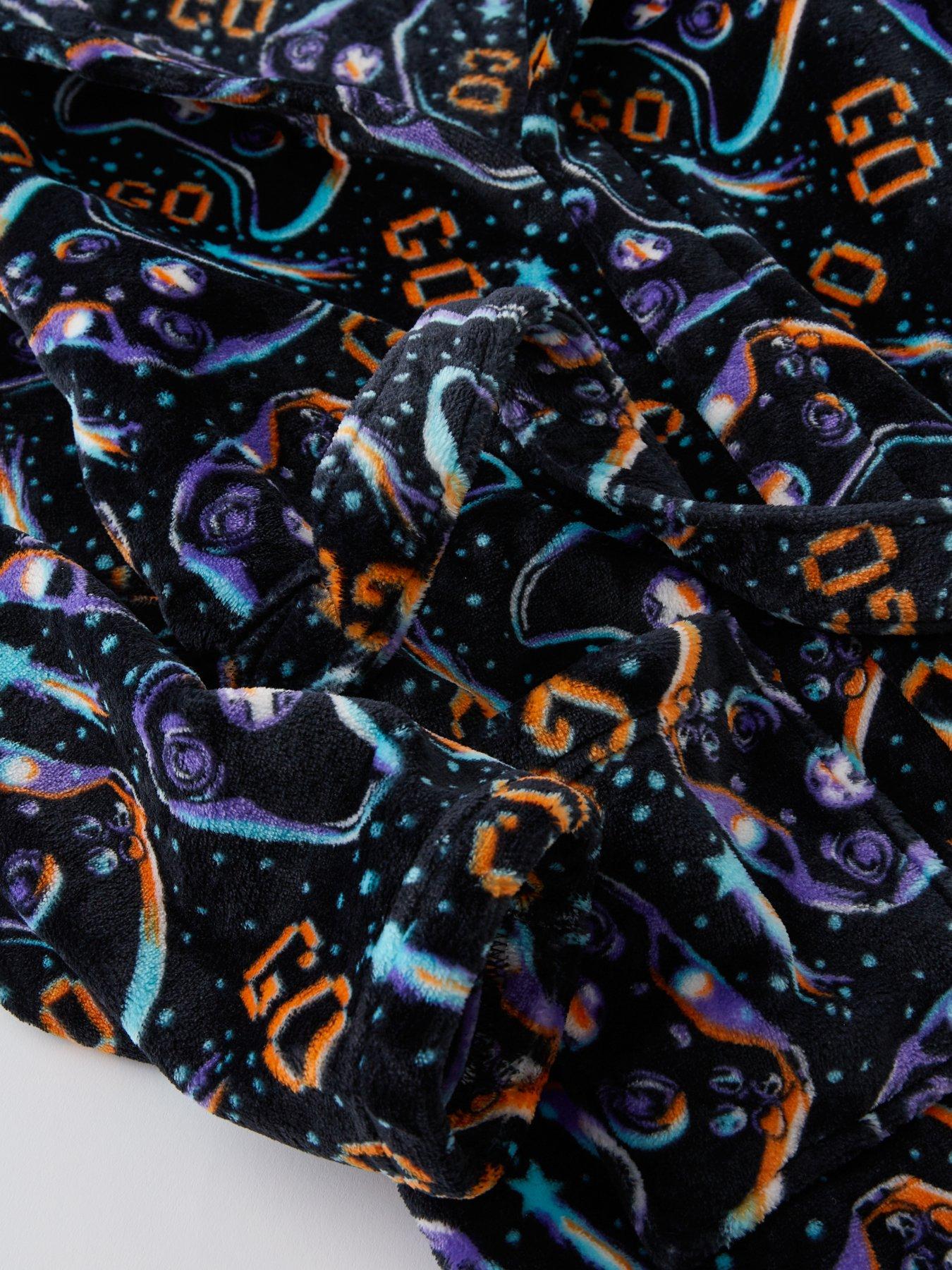 The Very Collection Boys Fleece Gaming Robe - Multi | Littlewoods