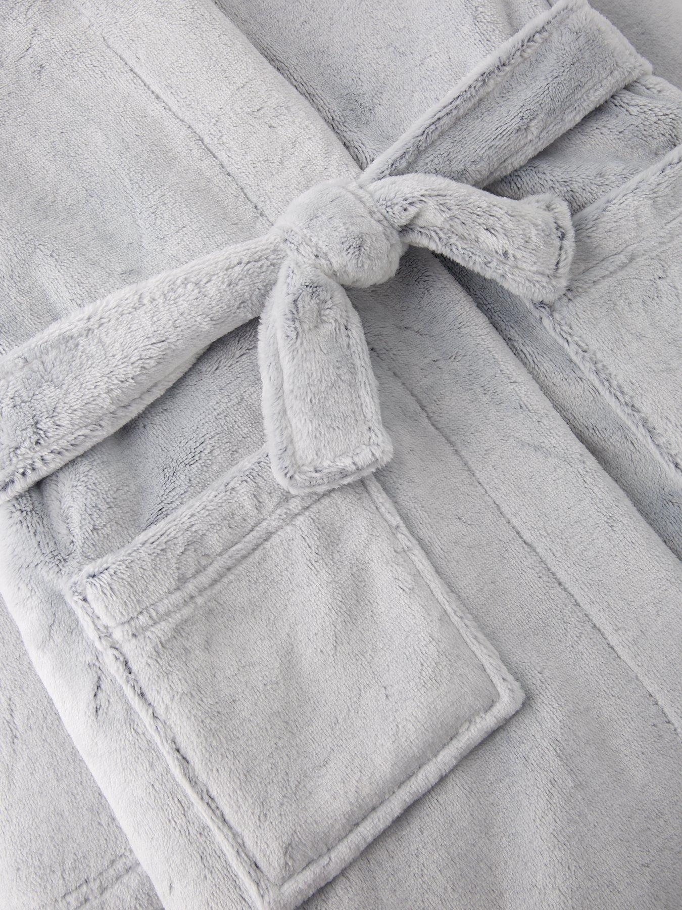  image of the-very-collection-fleece-dressing-gown-multi