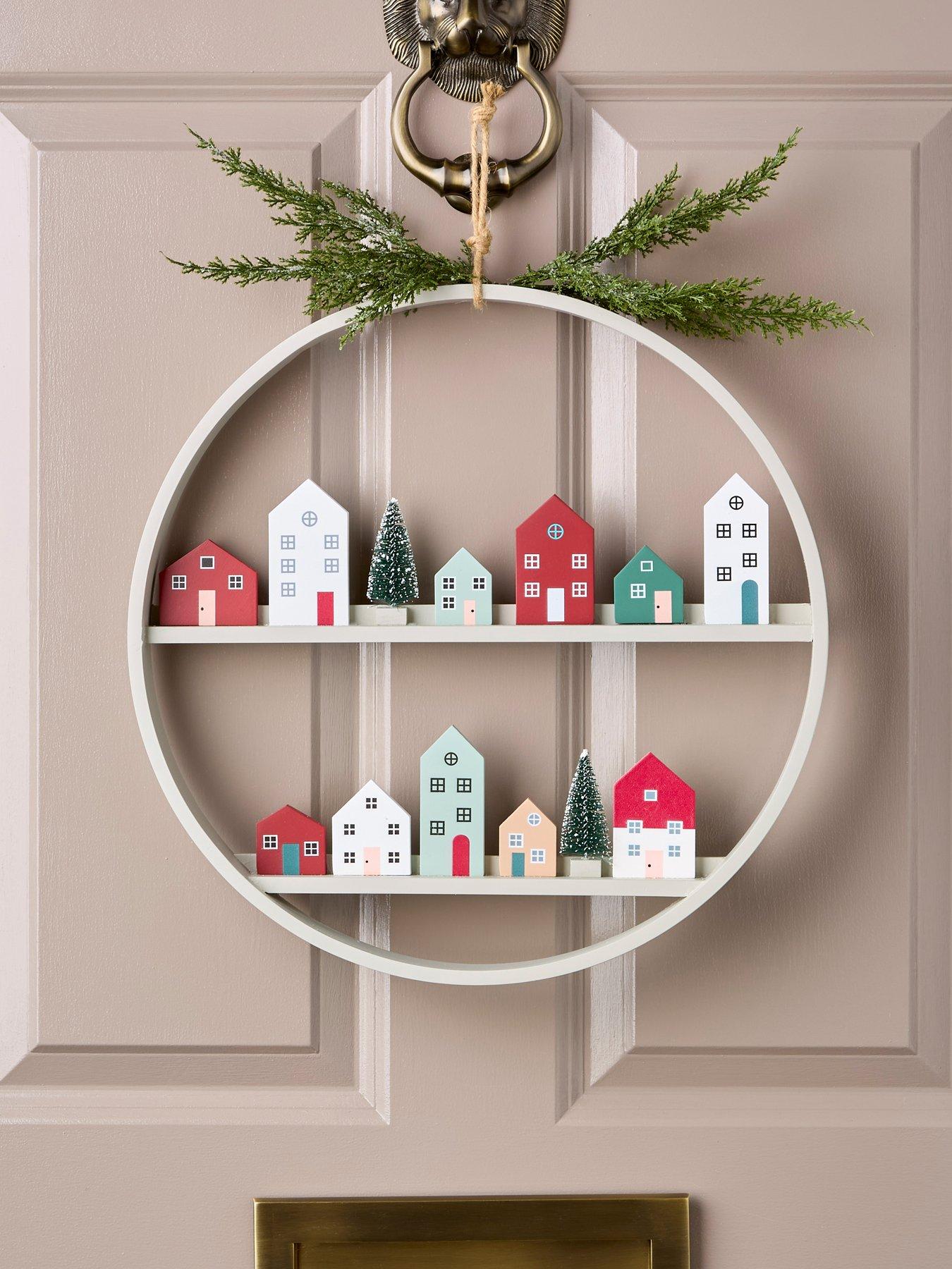 undefined House Scene Christmas Wreath - 40 x 41 cm