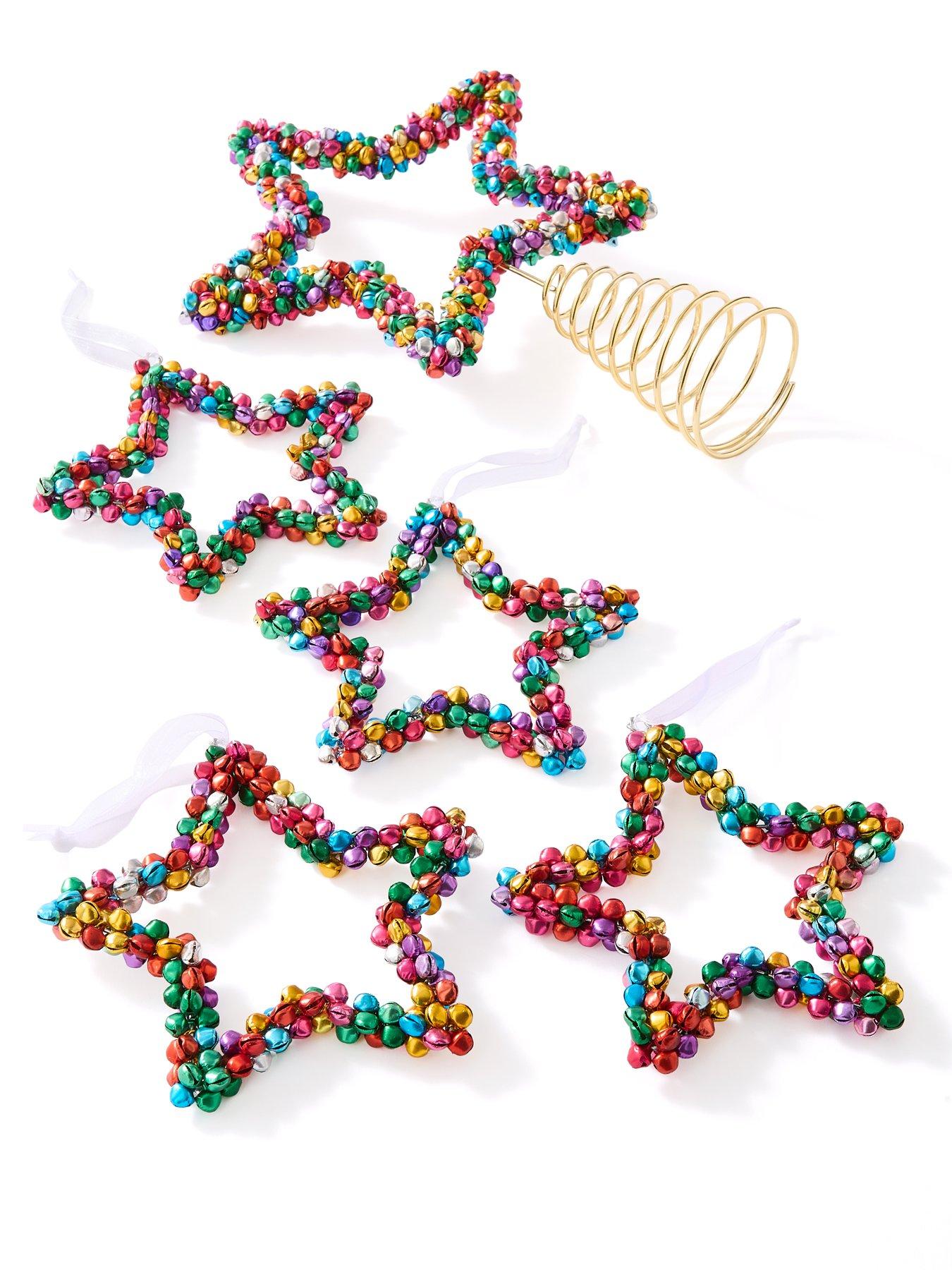 Image 2 of 3 of Very Home Mini Bell&nbsp;Topper +&nbsp;4 Star Shaped Christmas Tree Decorations