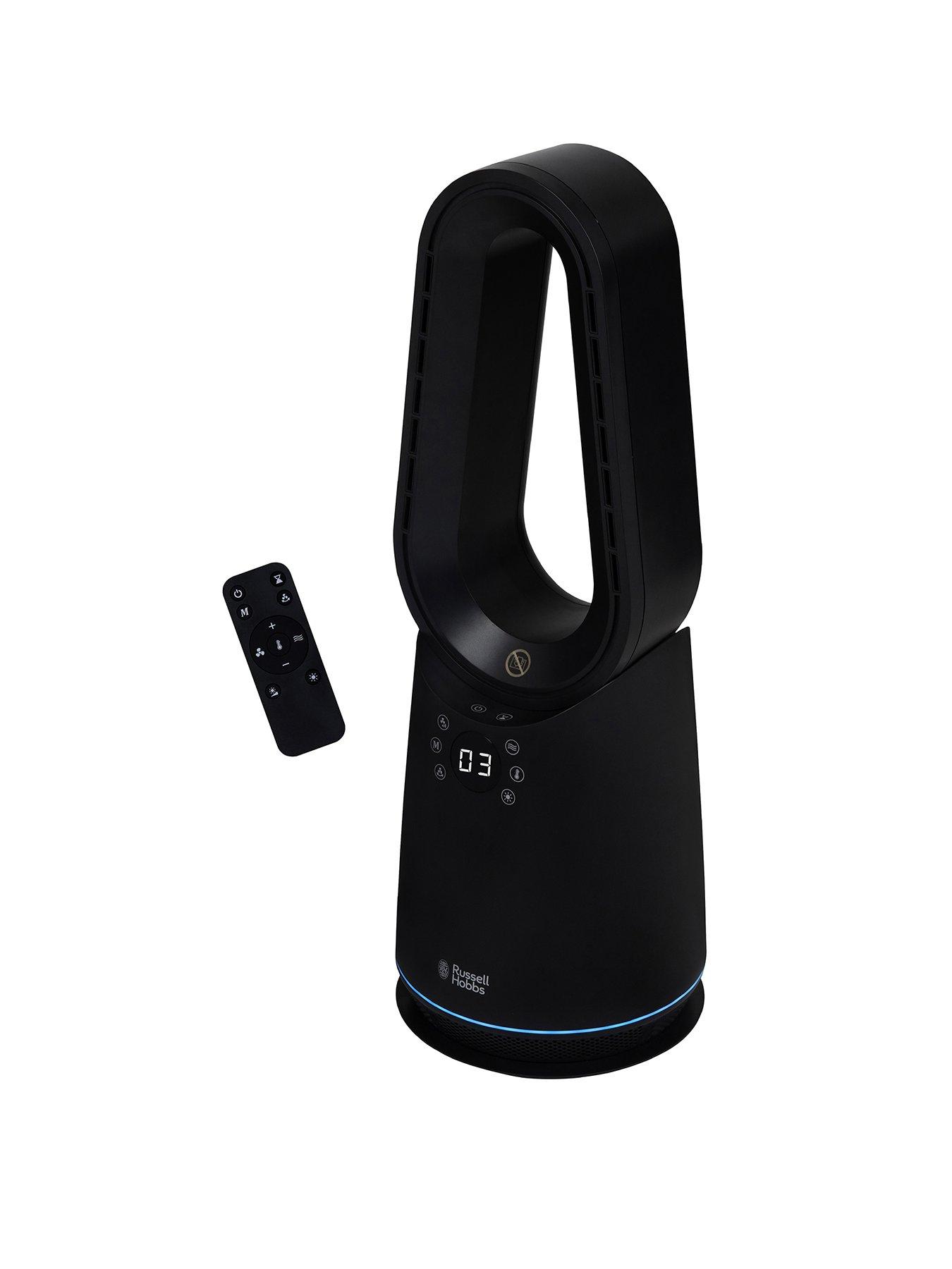 Russell Hobbs RHCBLDL3IN1B, Bladeless Heat and Cool Fan in Black