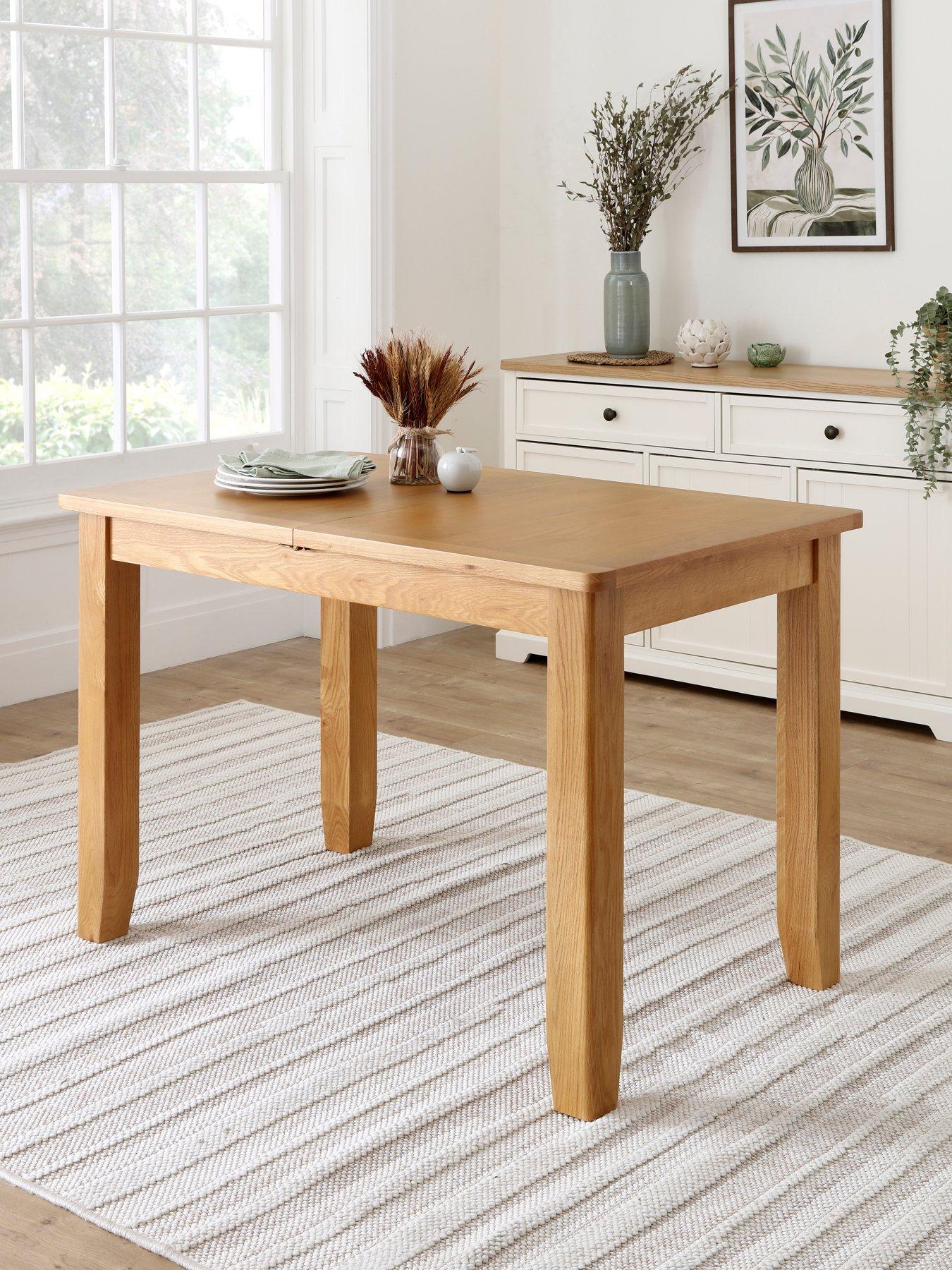 Image 1 of 6 of The Very Collection Ashwin 1.2m - 1.6m Extending Dining Table