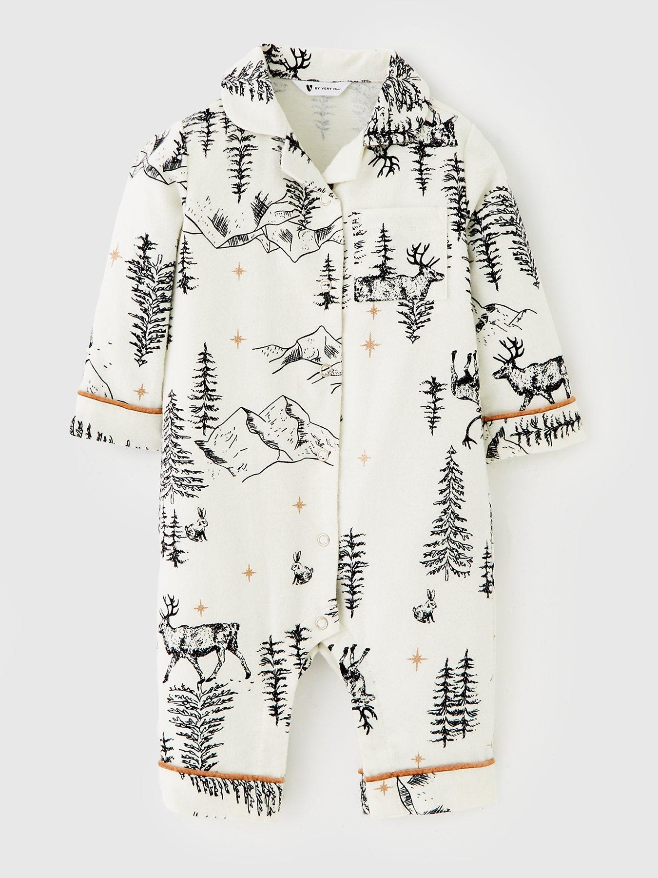 Mini V by Very Unisex Baby Winter Wonderland Romper - Cream