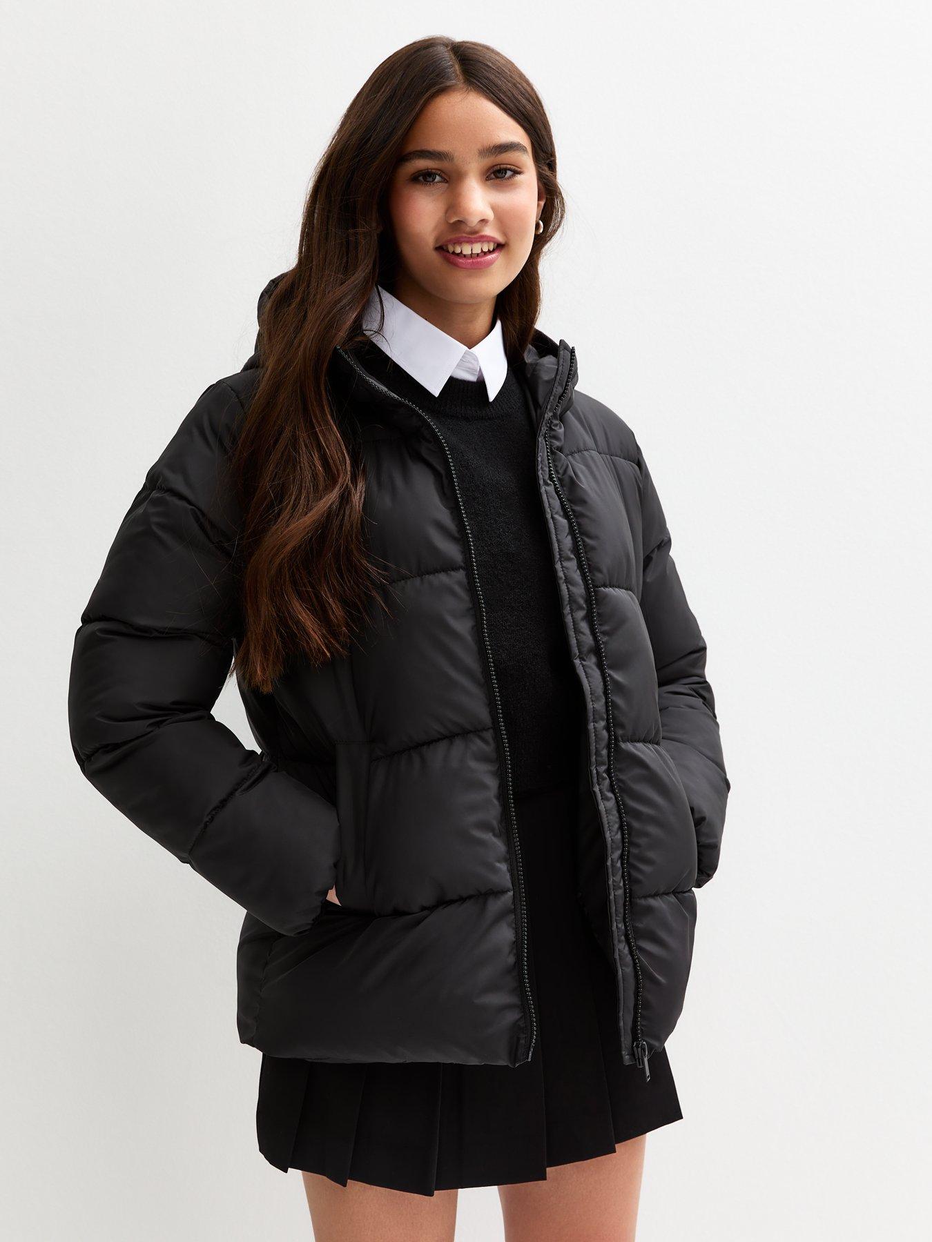 undefined Girls Padded School Jacket - Black