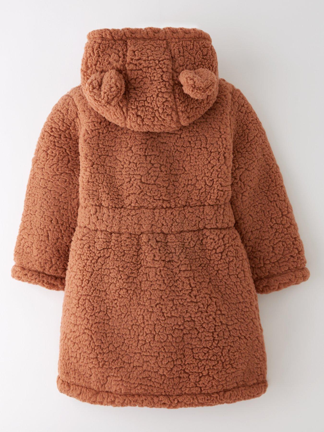 back image of the-very-collection-kids-fleece-bear-robe-multi