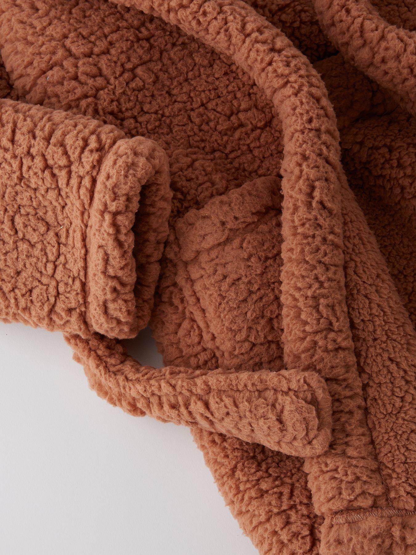  image of the-very-collection-kids-fleece-bear-robe-multi