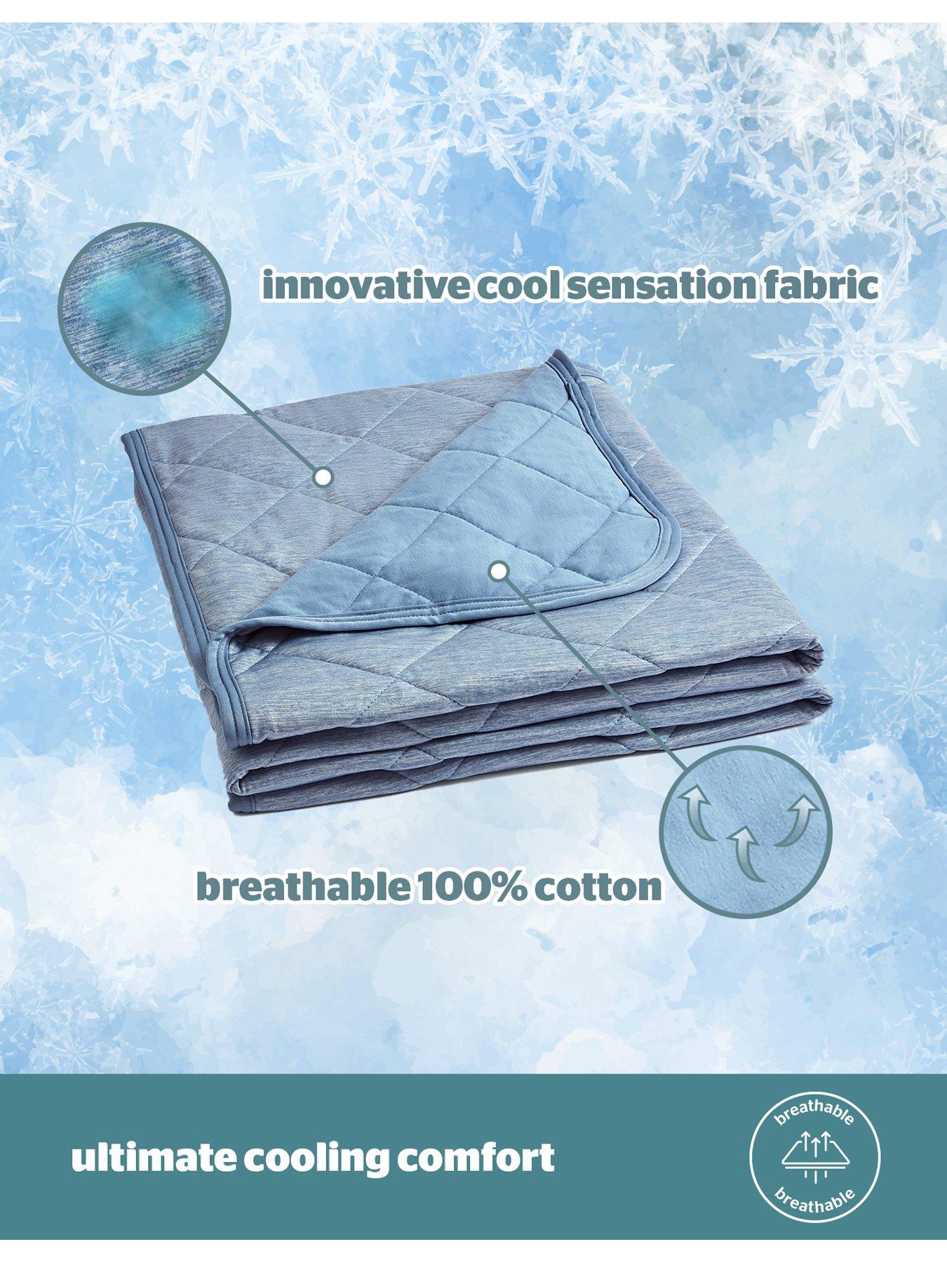  image of silentnight-silentnight-restore-cooling-summer-throw-blue
