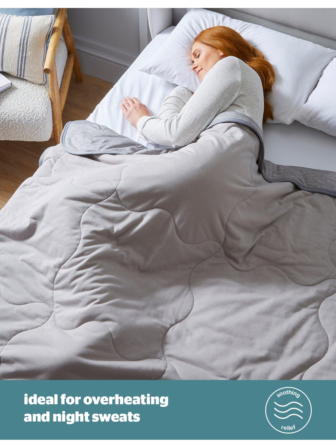 Image 3 of 7 of Silentnight Restore Cooling Summer Throw - Grey - Large