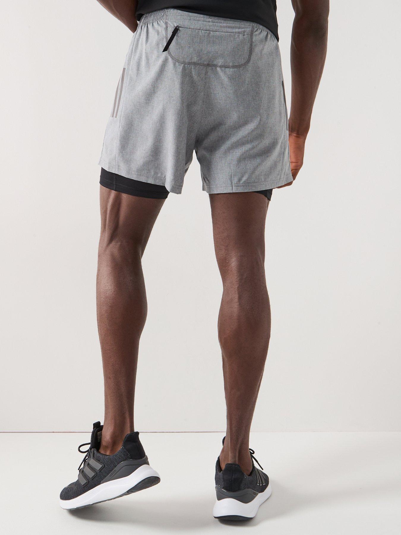 Image 2 of 6 of adidas Mens Running Own The Run 2in1 Shorts - Grey
