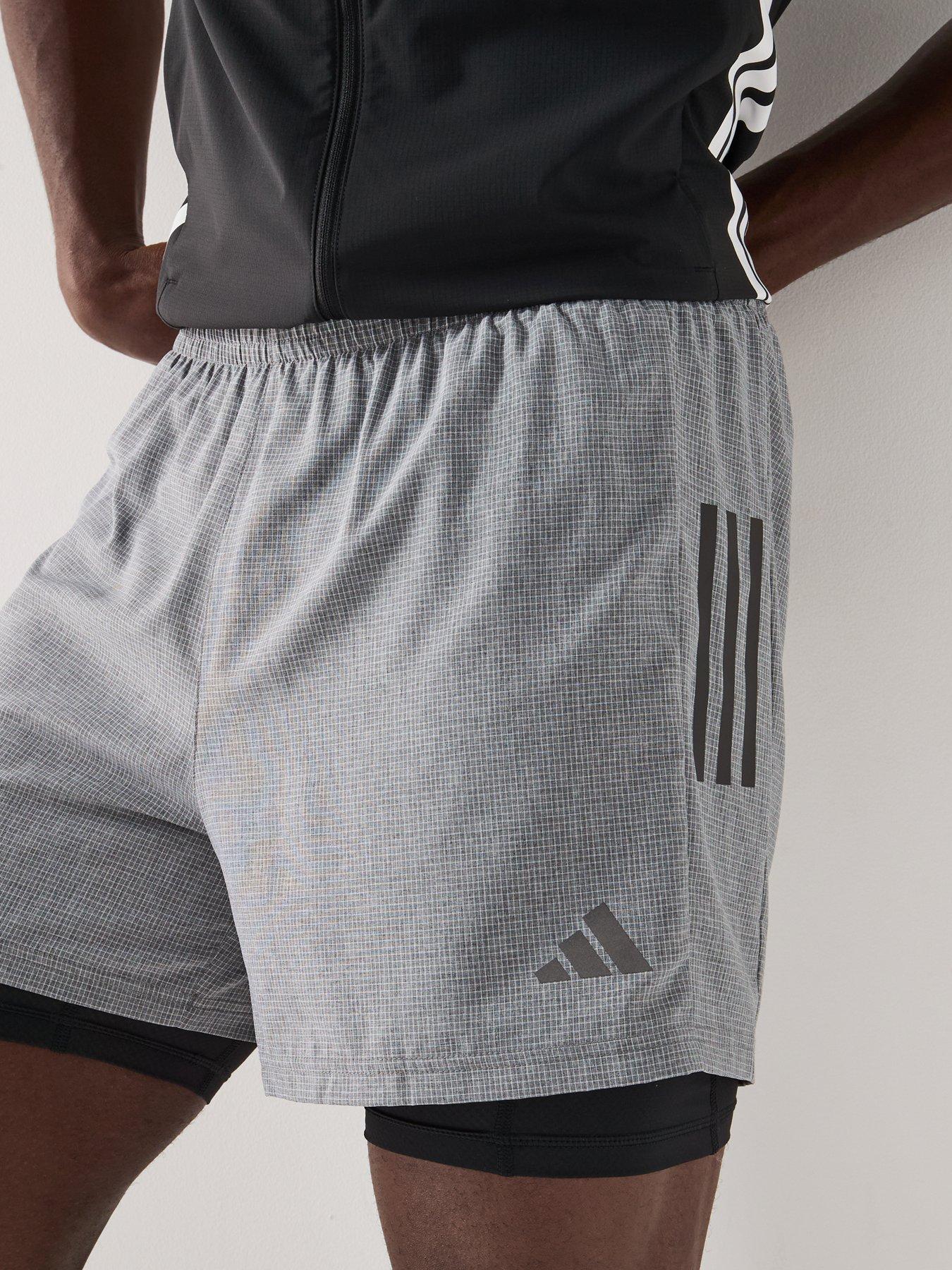 Image 4 of 6 of adidas Mens Running Own The Run 2in1 Shorts - Grey