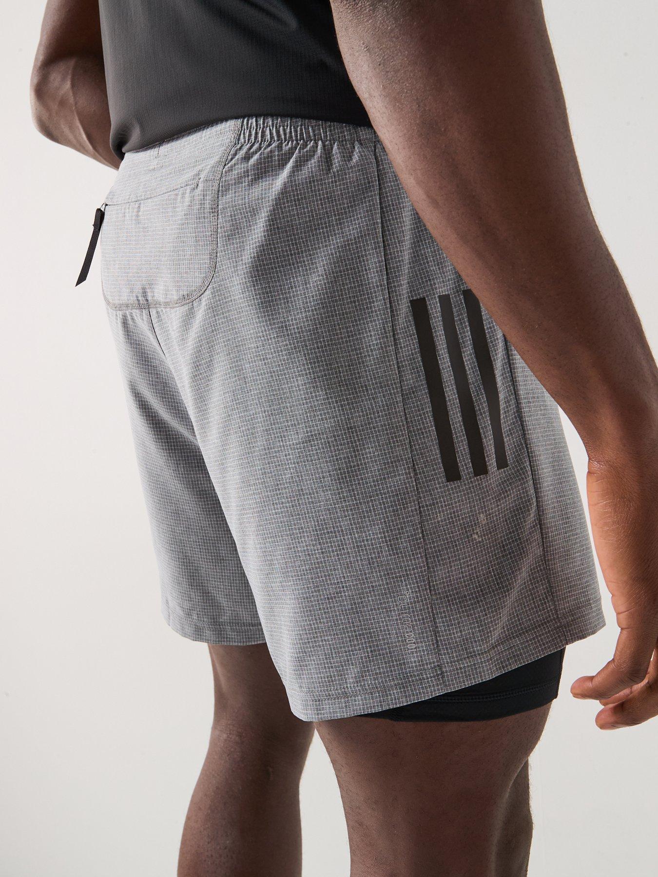 Image 5 of 6 of adidas Mens Running Own The Run 2in1 Shorts - Grey
