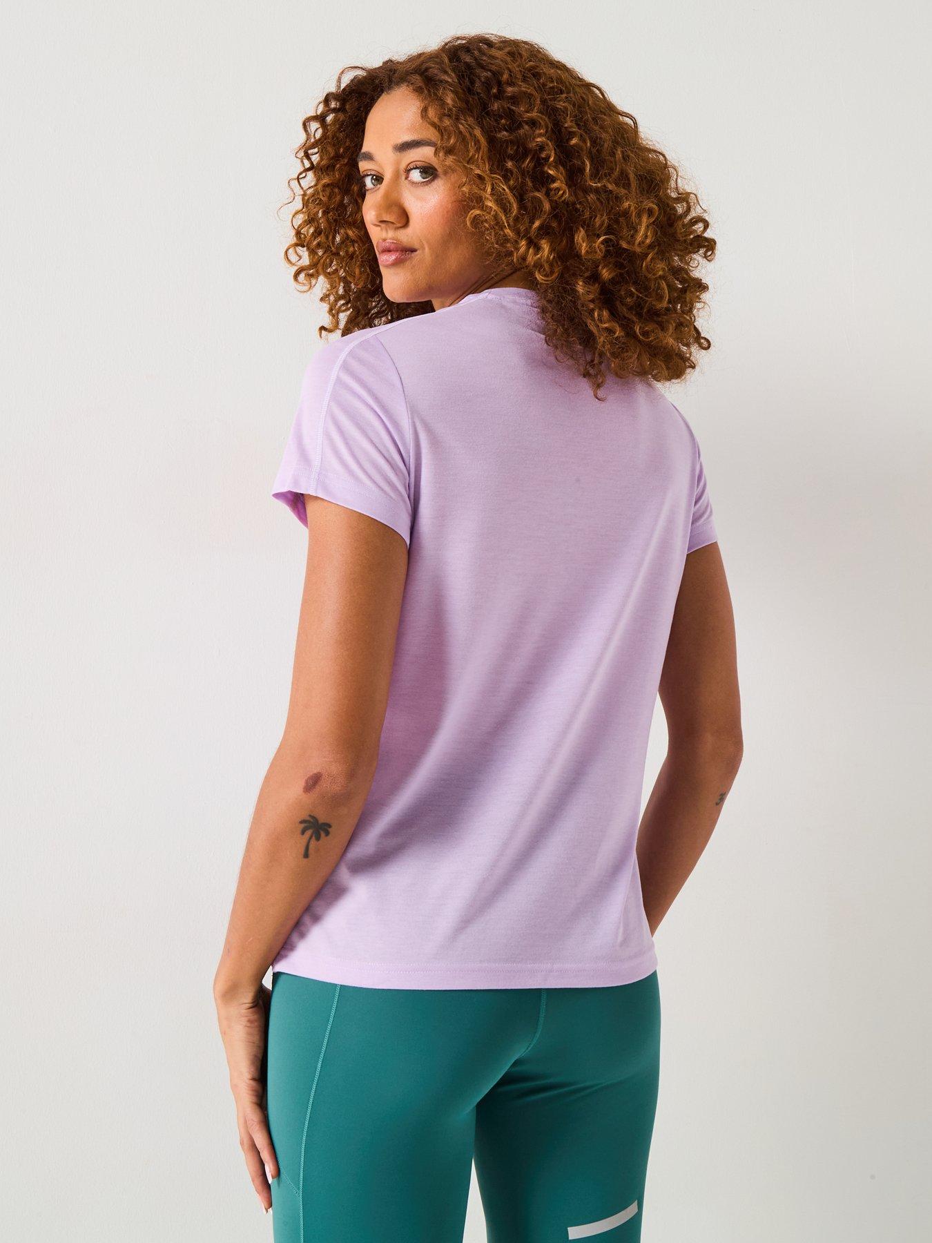 Image 2 of 5 of adidas Womens Training Essentials Crew T-Shirt - Purple
