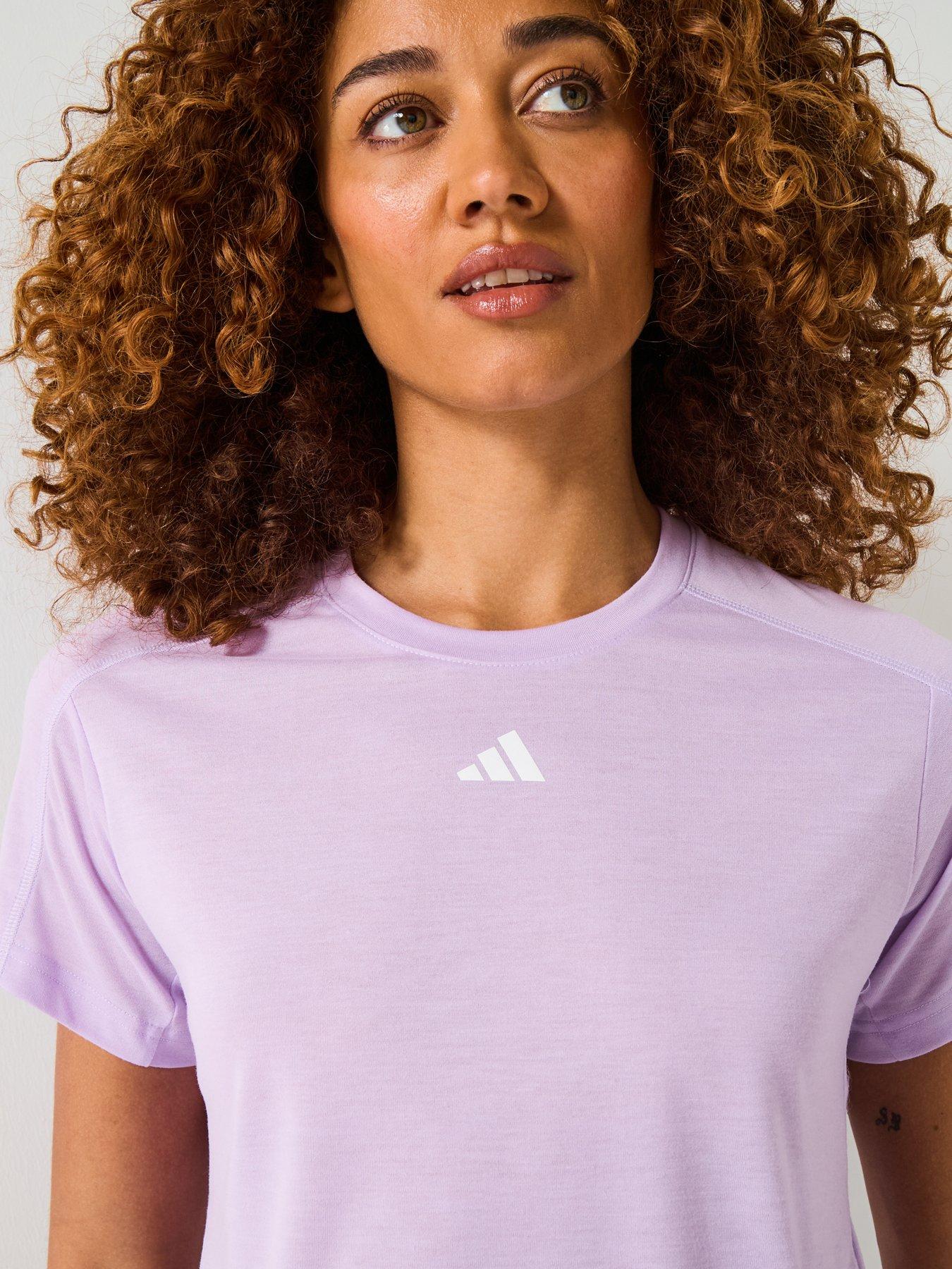 Image 5 of 5 of adidas Womens Training Essentials Crew T-Shirt - Purple