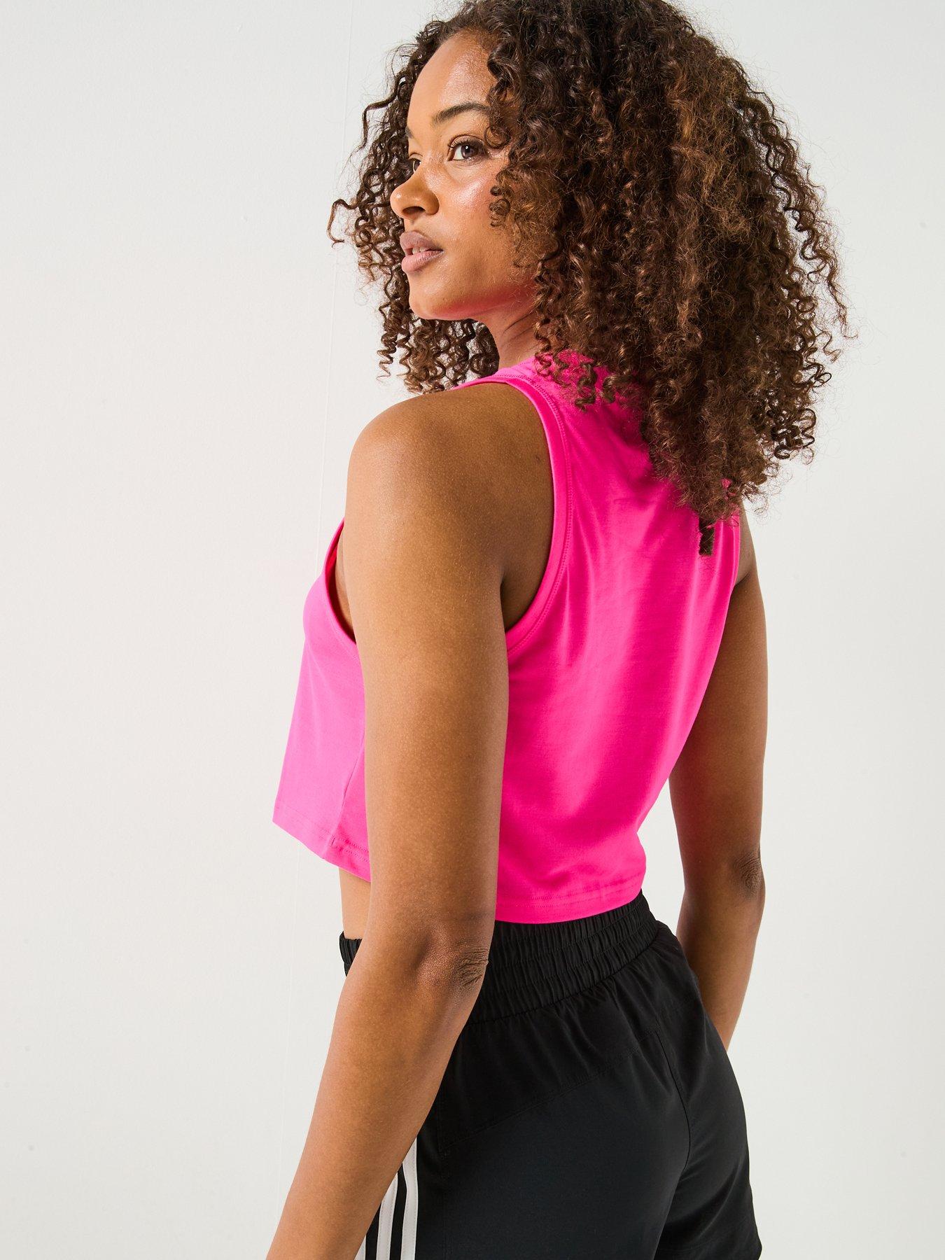  image of adidas-womens-training-crop-tank-pink
