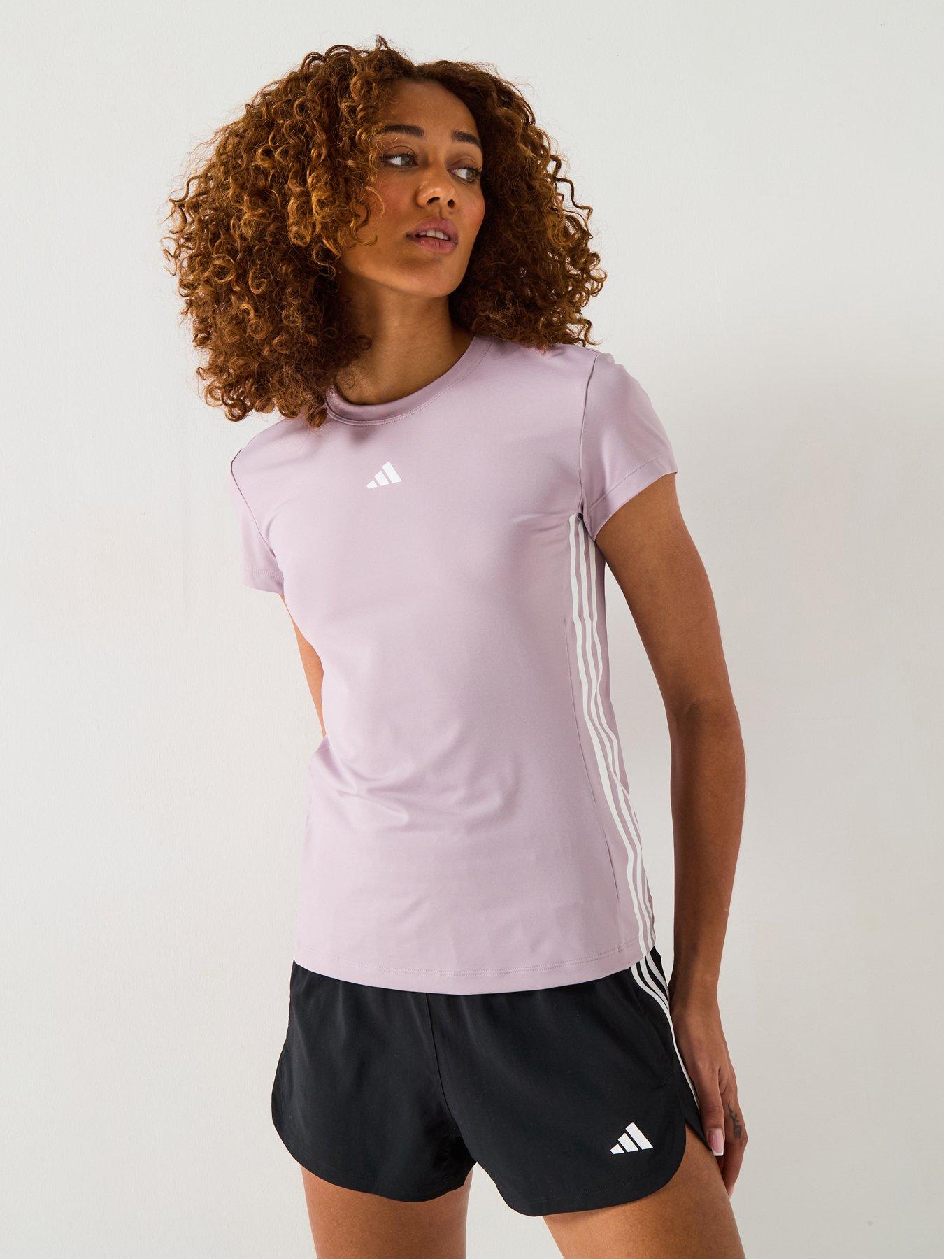 adidas Womens Training Hyperglam T-Shirt - Purple