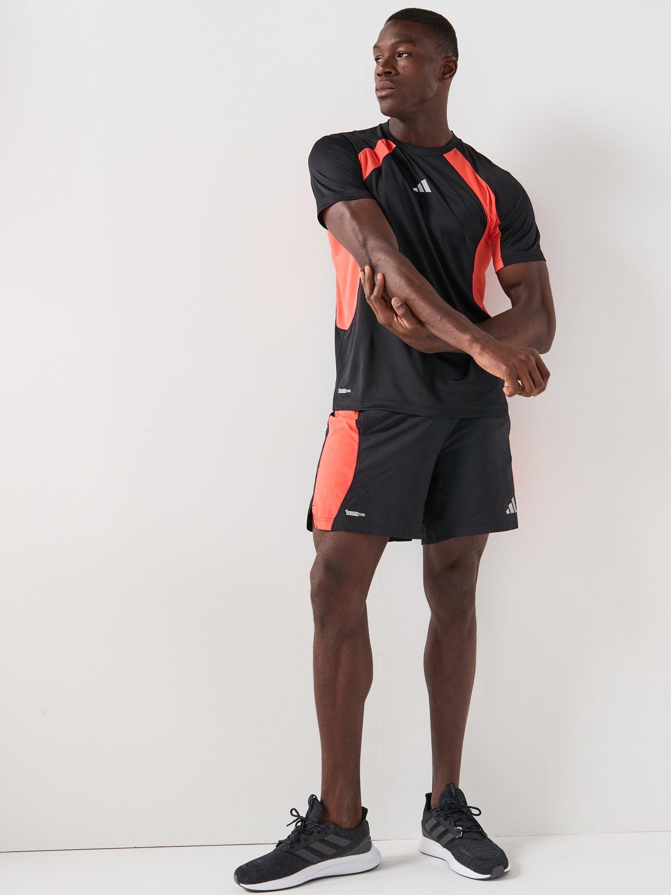  image of adidas-mens-training-tech-7inch-shorts-black