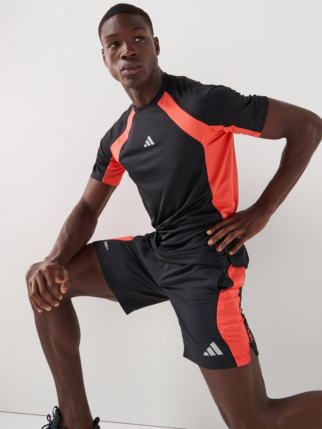  image of adidas-mens-training-tech-7inch-shorts-black