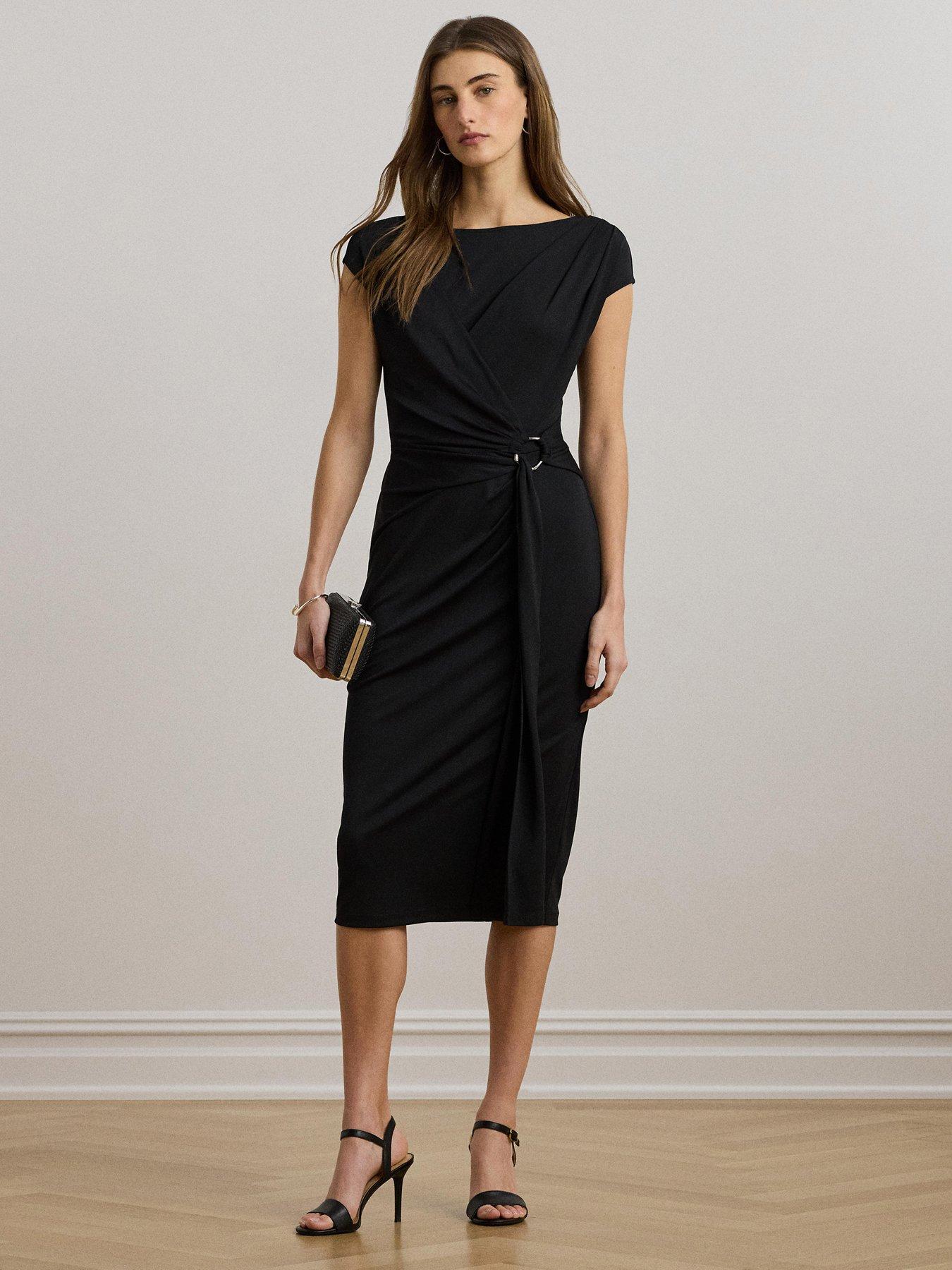 lauren-by-ralph-lauren-gervas-short-sleeve-dress-black