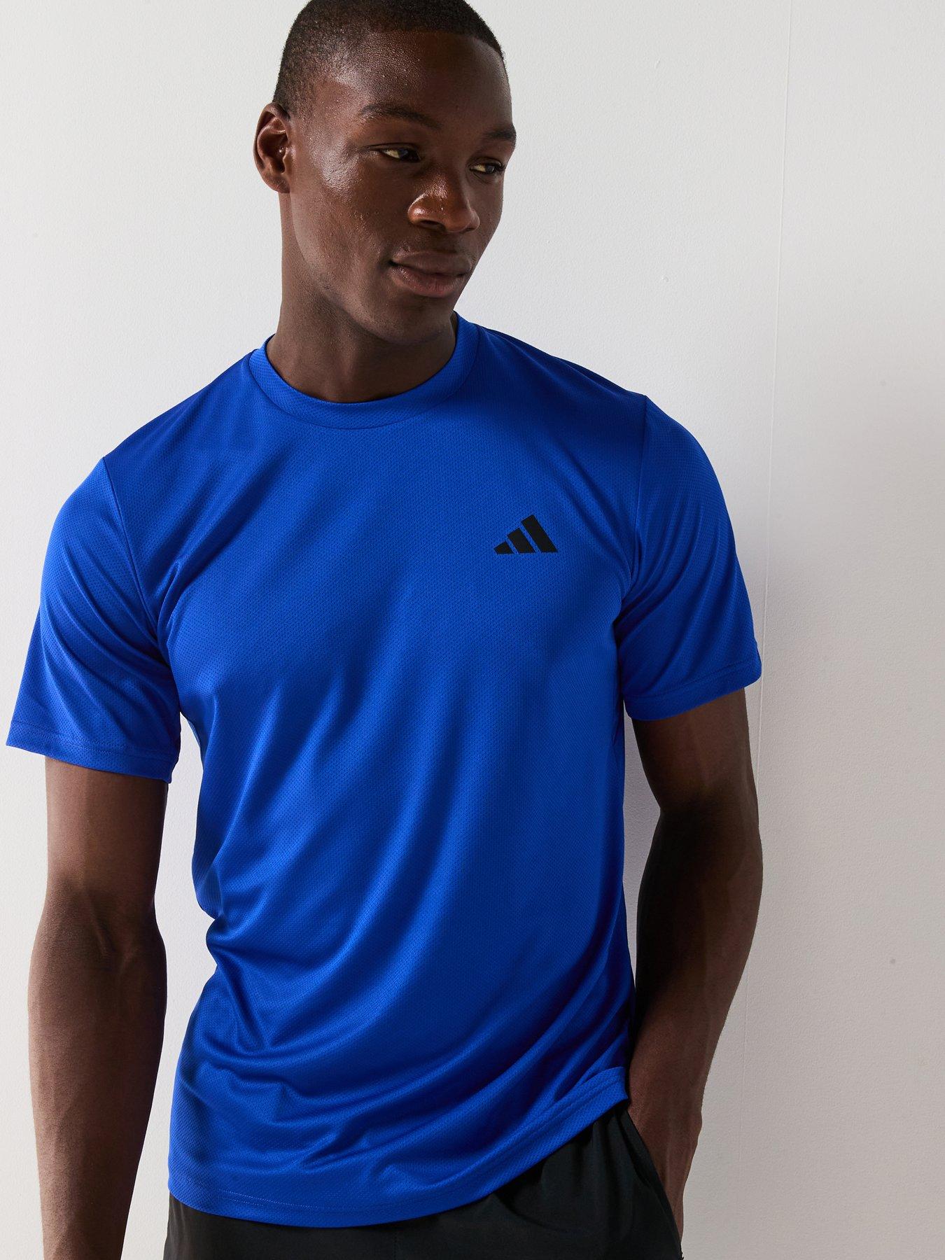 Image 1 of 5 of adidas Mens Training Essentials Base T-Shirt - Blue