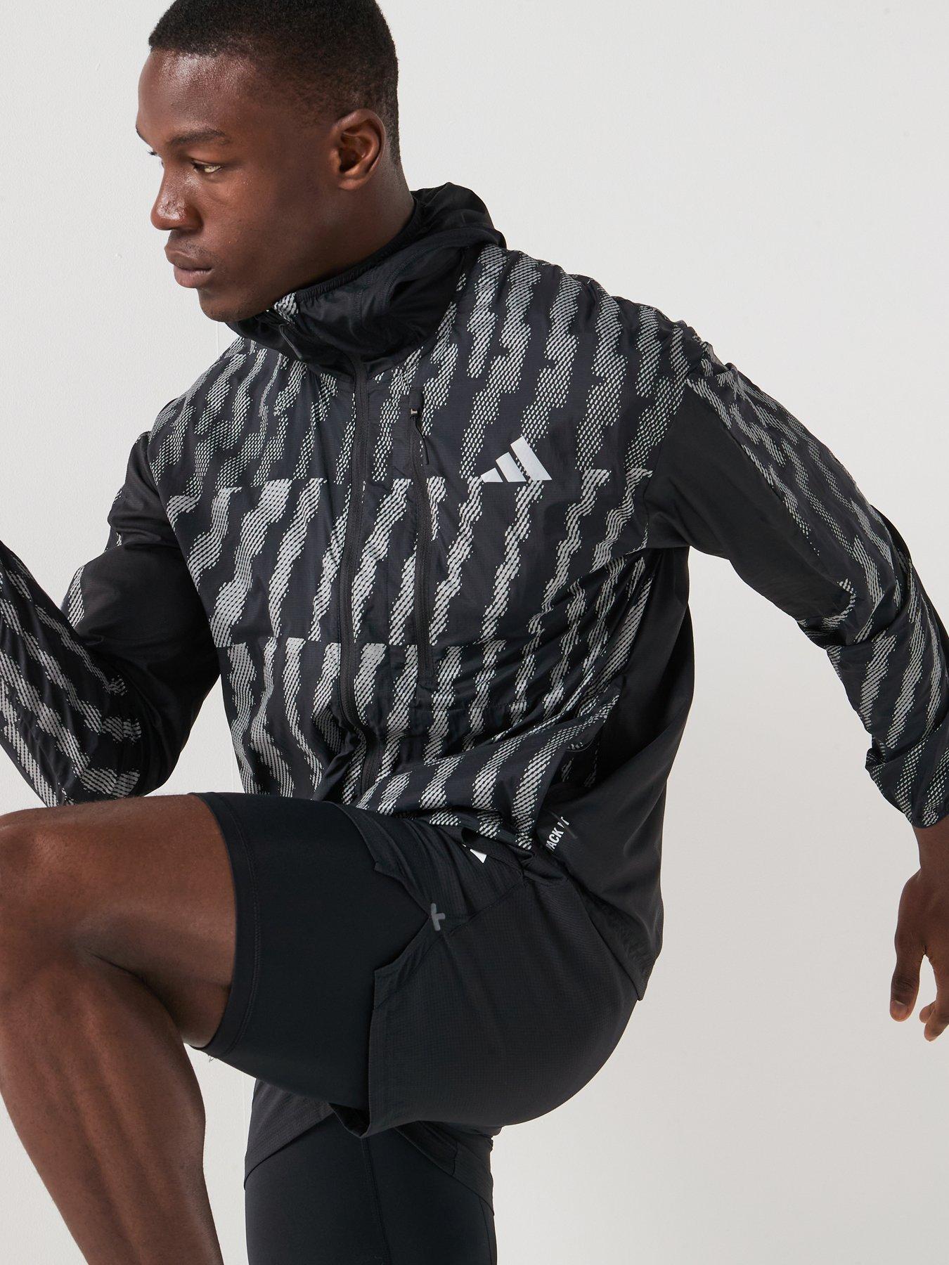 Image 1 of 6 of adidas Mens Running Adi365 Hi-Vis Jacket - Black
