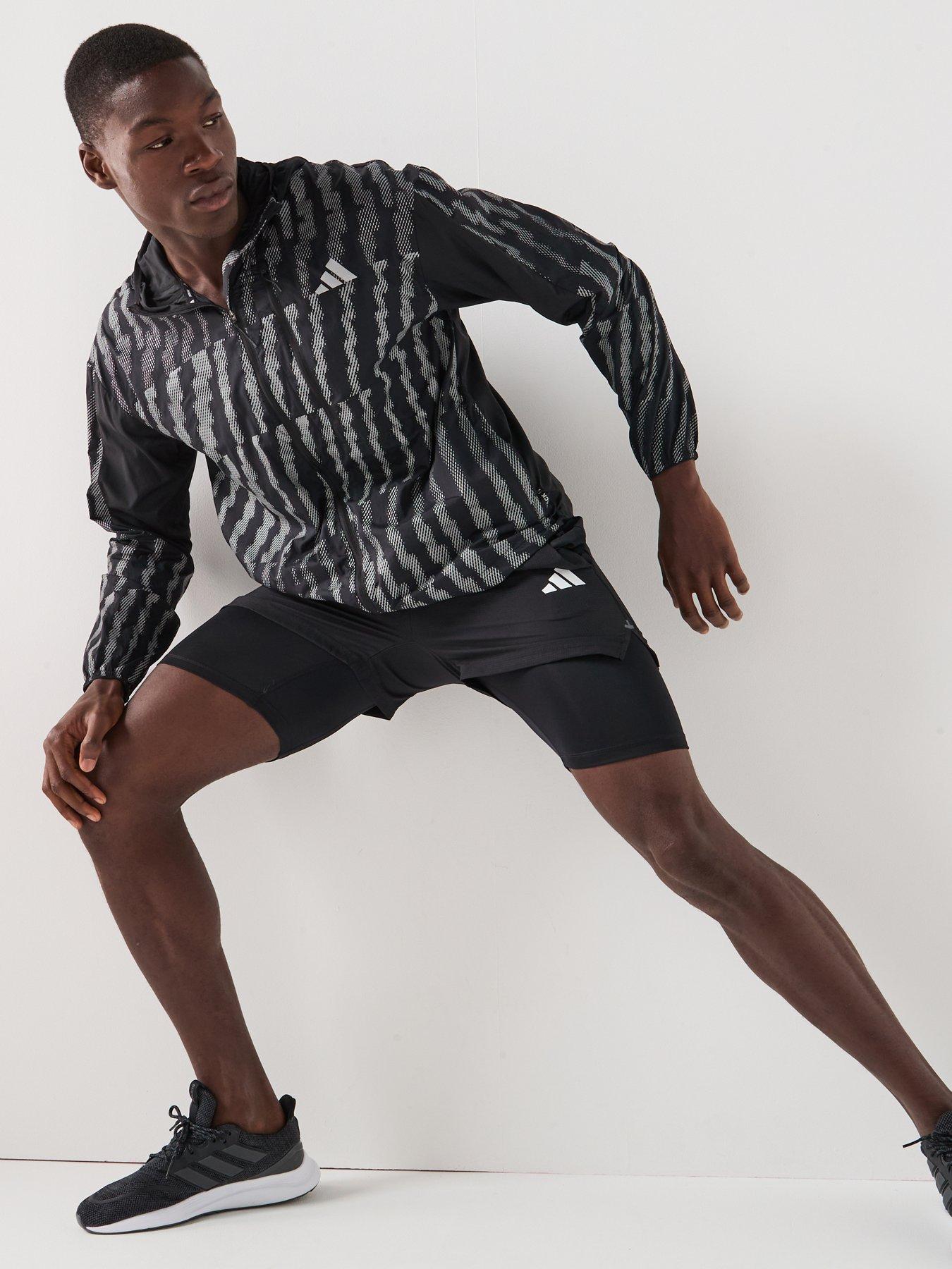 Image 3 of 6 of adidas Mens Running Adi365 Hi-Vis Jacket - Black