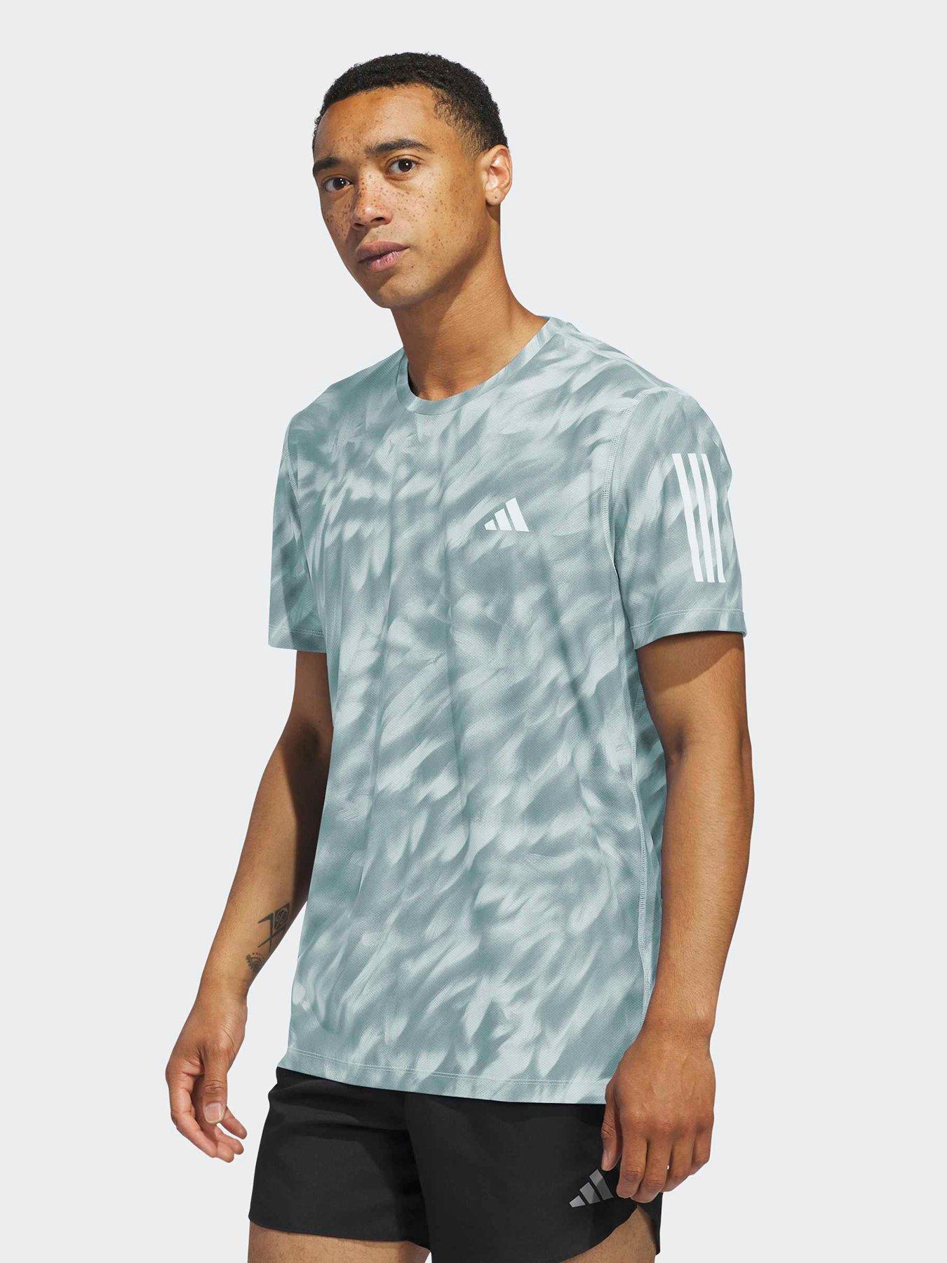 adidas Mens Running Own The Run Aop Tee M - Green